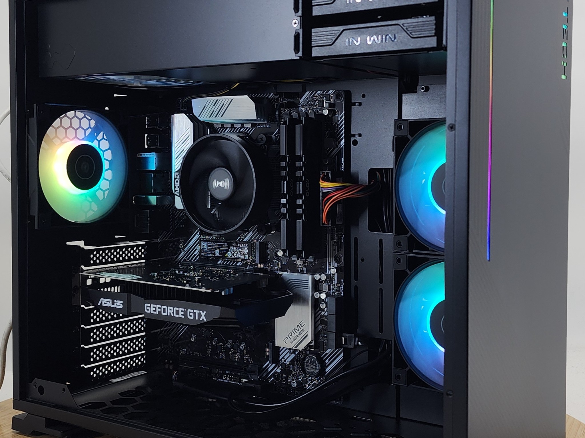 Gaming PC Ryzen 5 4500 16GB RAM 256GB SSD + 1TB HDD GTX 1650 4GB Win11 Computer
