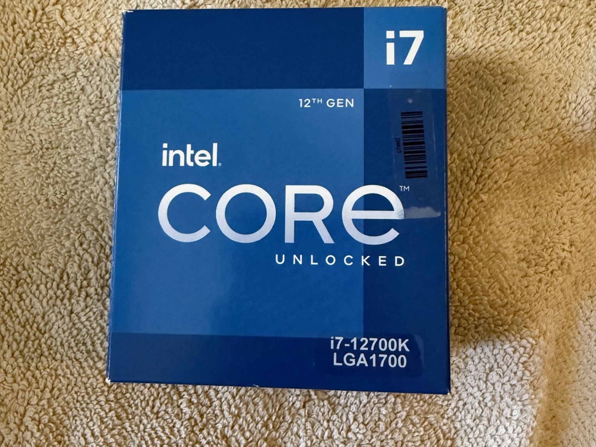 Intel i7 12700K