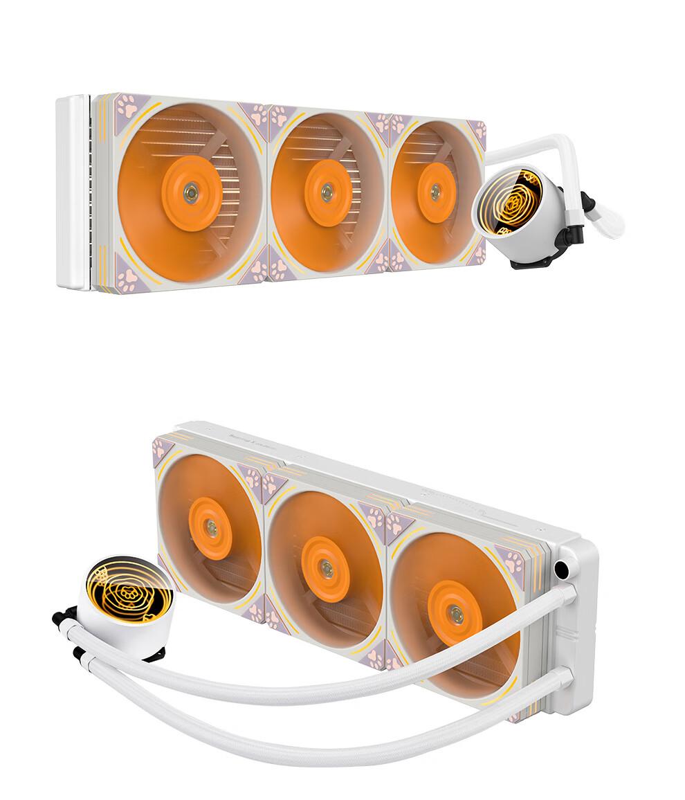 SEGOTEP Frozen 360 Meow Orange ARGB Desktop AIO Liquid CPU Cooler Orange Color
