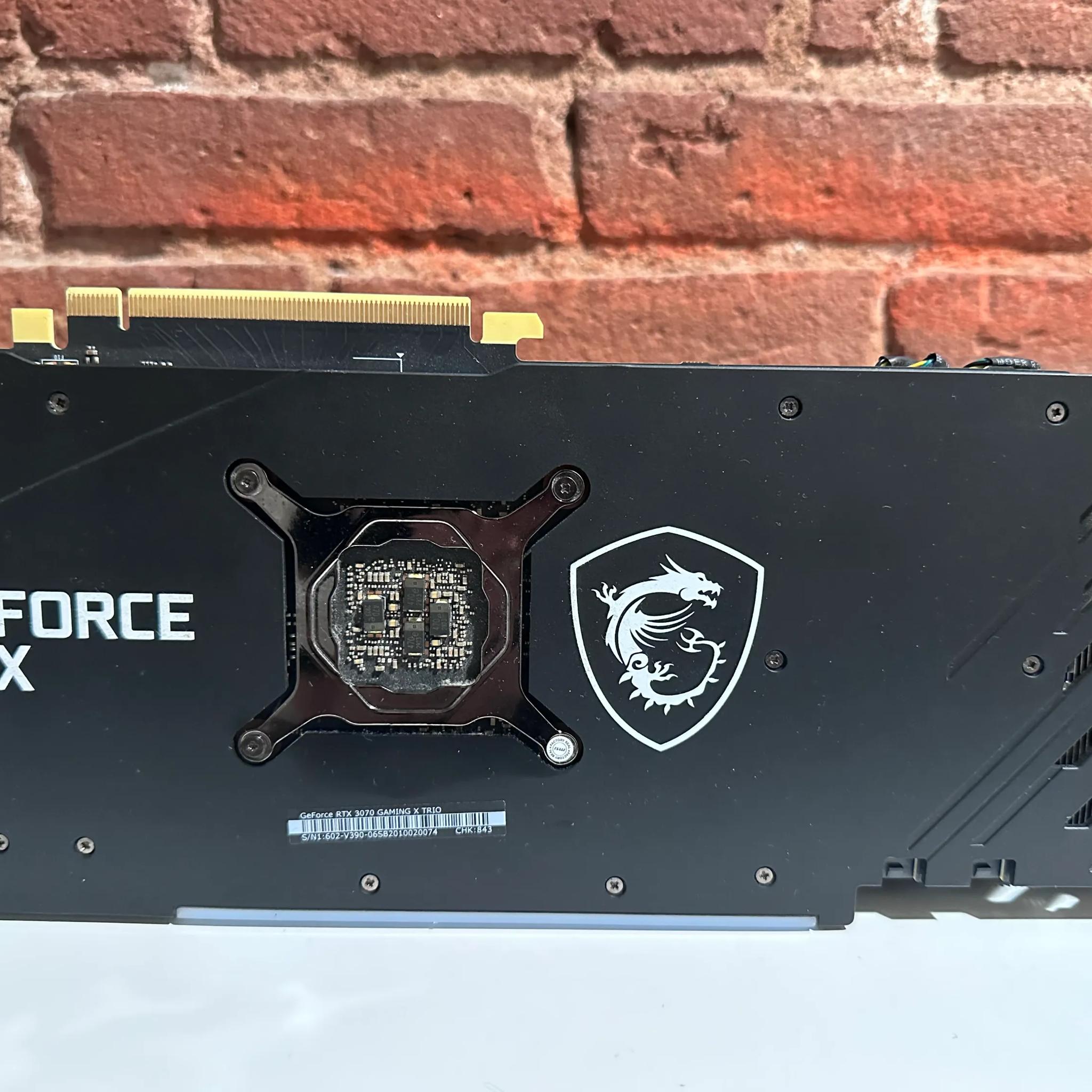 MSI RTX 3070 GAMING X TRIO GeForce RTX 3070 8 GB Video Card (Used)
