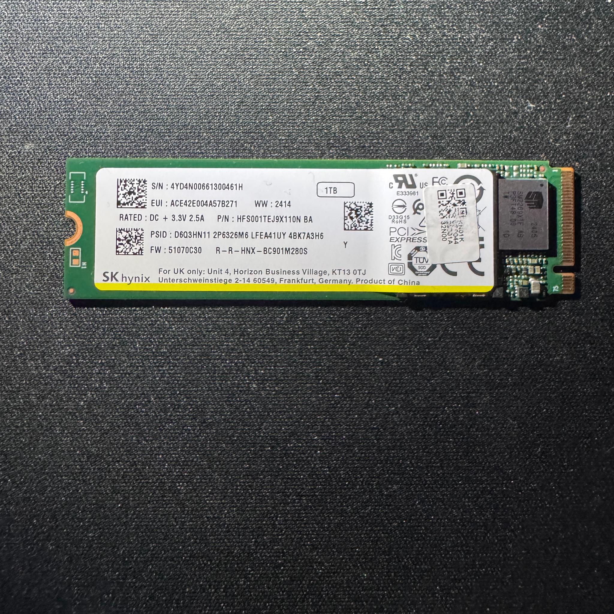 SK hynix BC901 1TB M.2 NVMe SSD