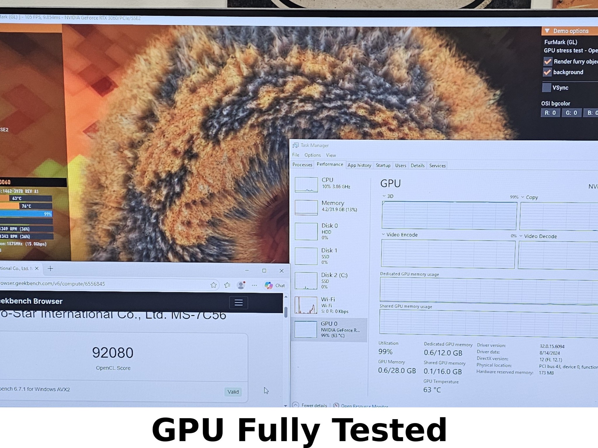 RTX 3060 MSI 12GB