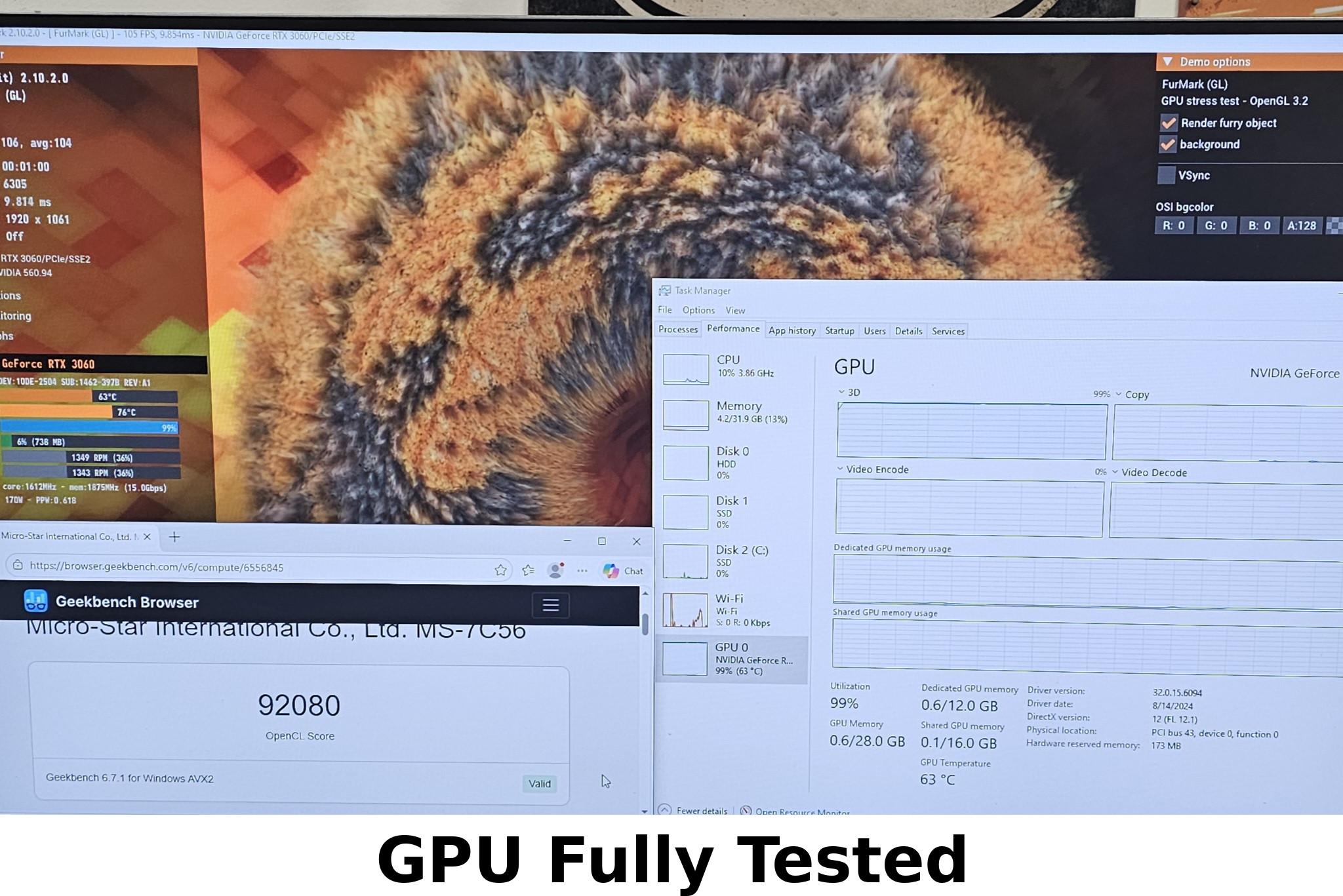 RTX 3060 MSI 12GB