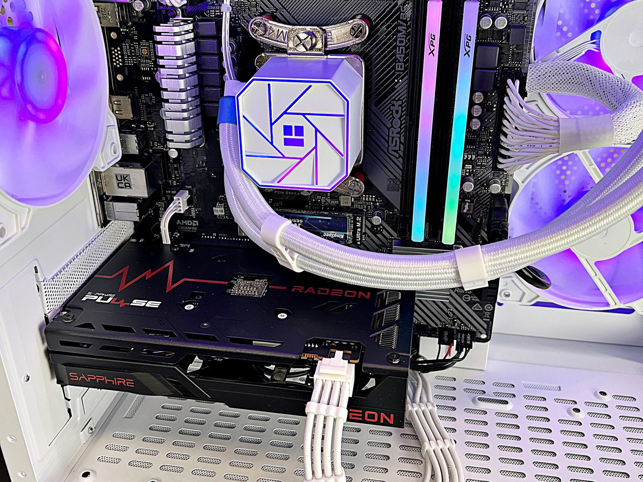 Ryzen 5 3600 RX 6600 16GB RAM 1TB M.2 Liquid Cooled Gaming PC