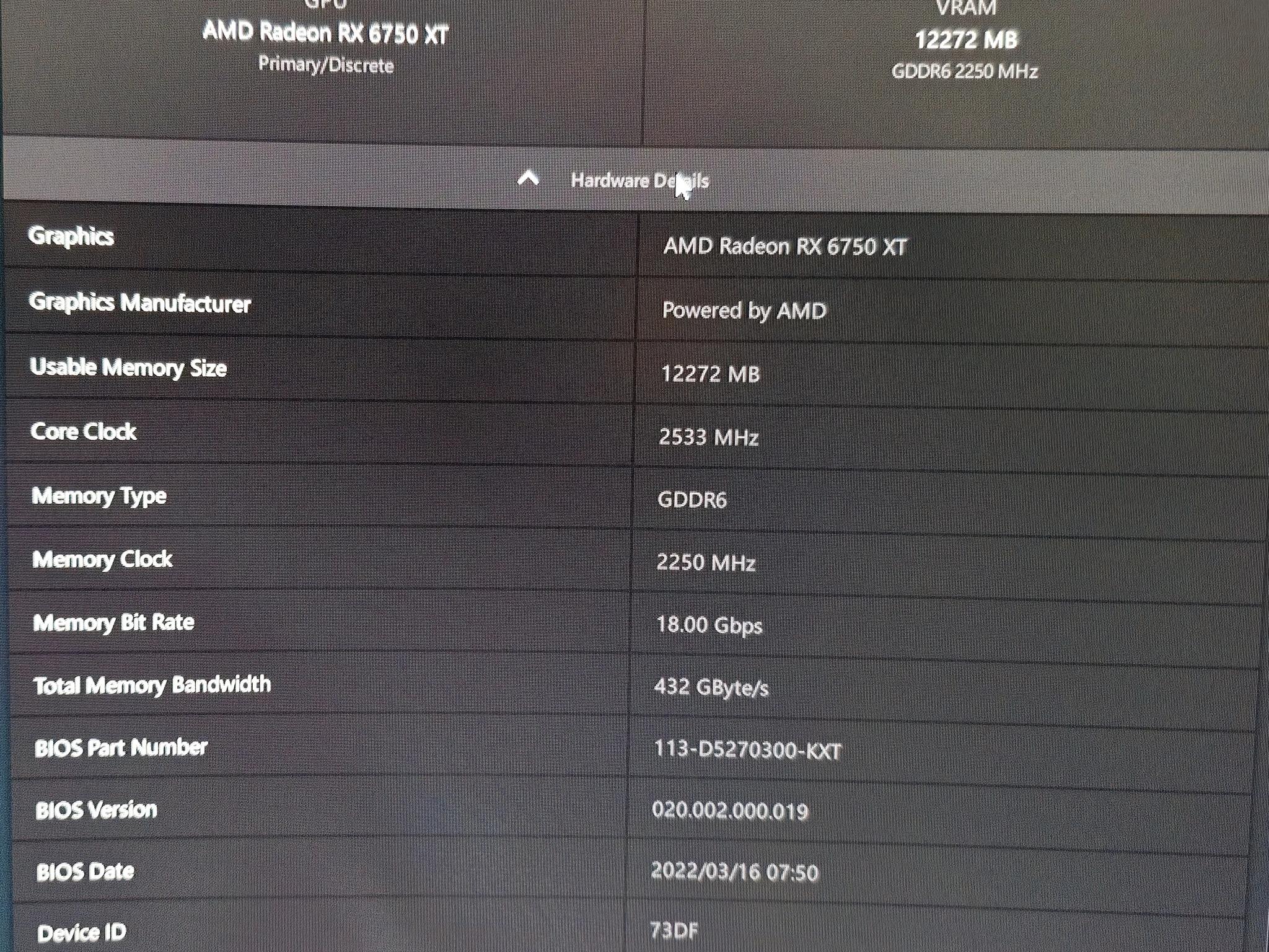 Gigabyte 6750xt oc 12gb
