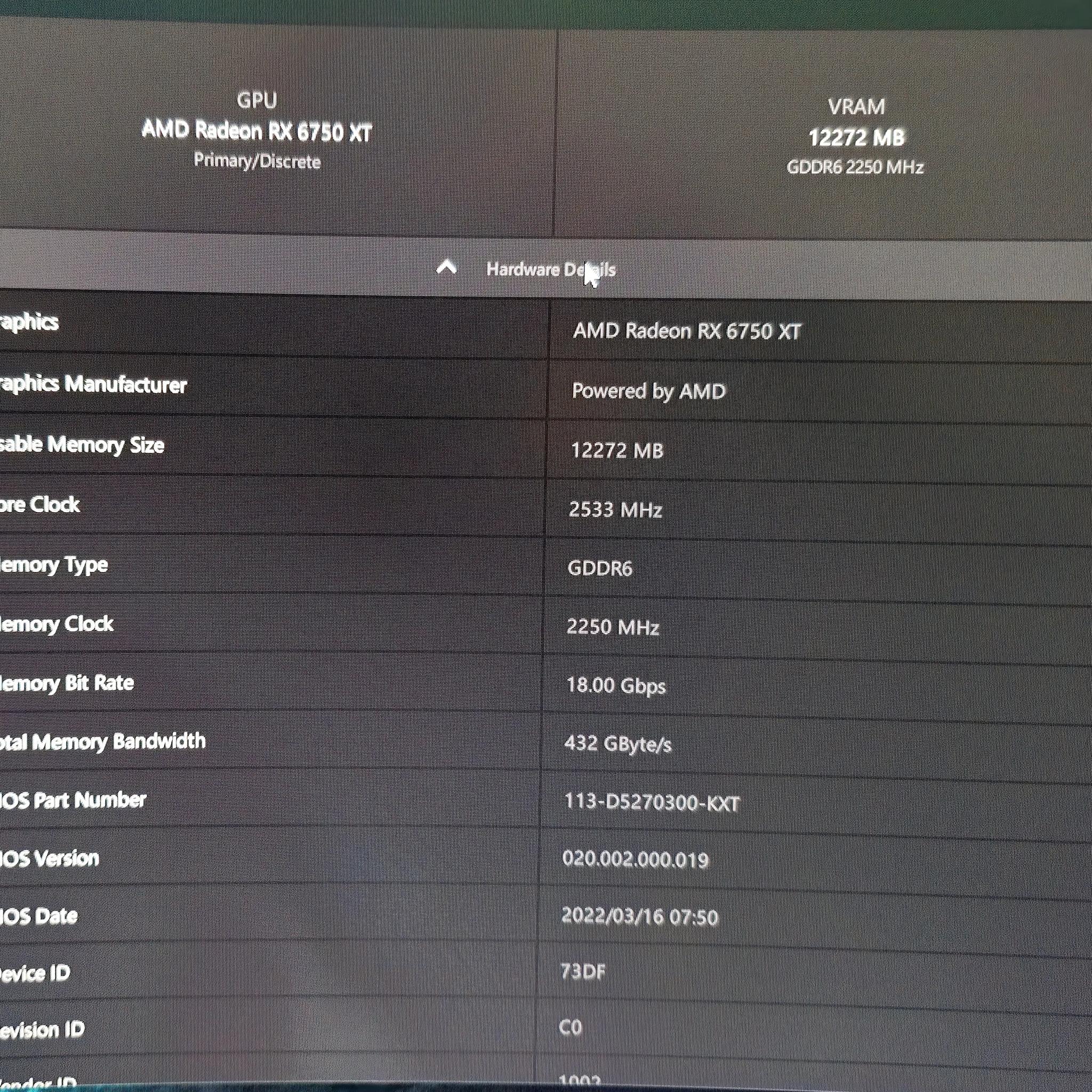 Gigabyte 6750xt oc 12gb