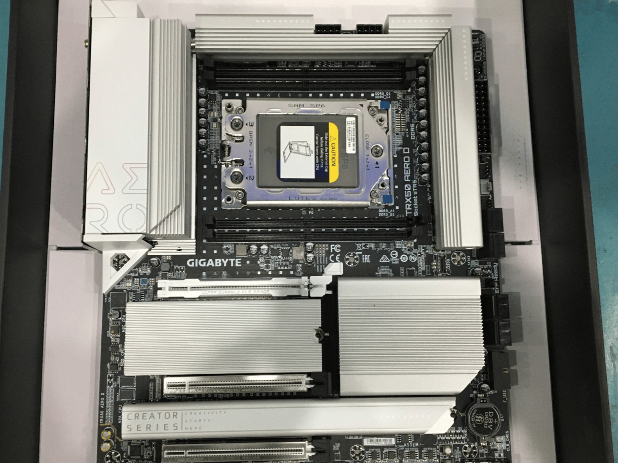 GIGABYTE TRX50 AERO D sTR5 DDR5 E-ATX Workstation Motherboard - Open Box