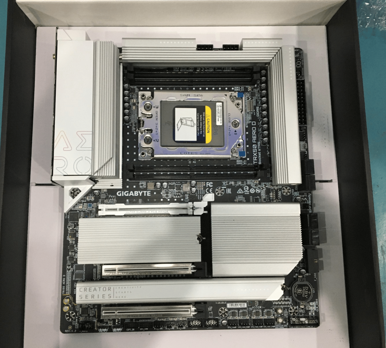 GIGABYTE TRX50 AERO D sTR5 DDR5 E-ATX Workstation Motherboard - Open Box