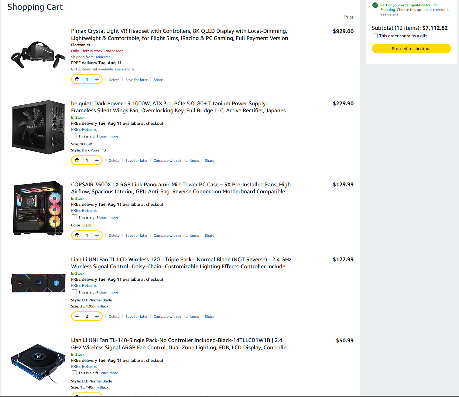GeForce RTX 4090 Custom Gaming PC - ASUS ProArt X670E, Ryzen 7 7800X3D, 32GB RAM, 2TB NVMe SSD