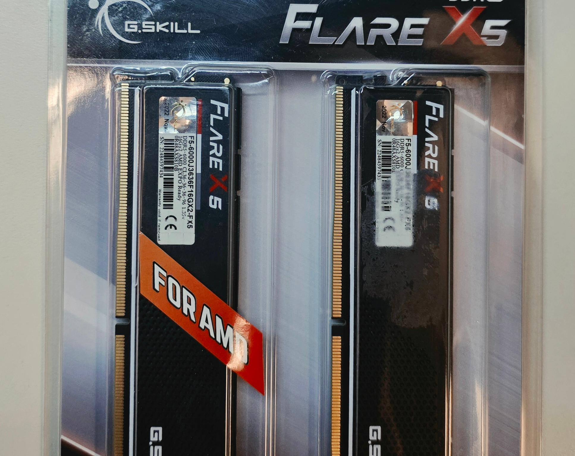 G.Skill Flare X5 Series AMD EXPO DDR5 RAM 32GB (2 x 16GB) 6000MT/s CL36-36-36-96 Low Profile - Image 5