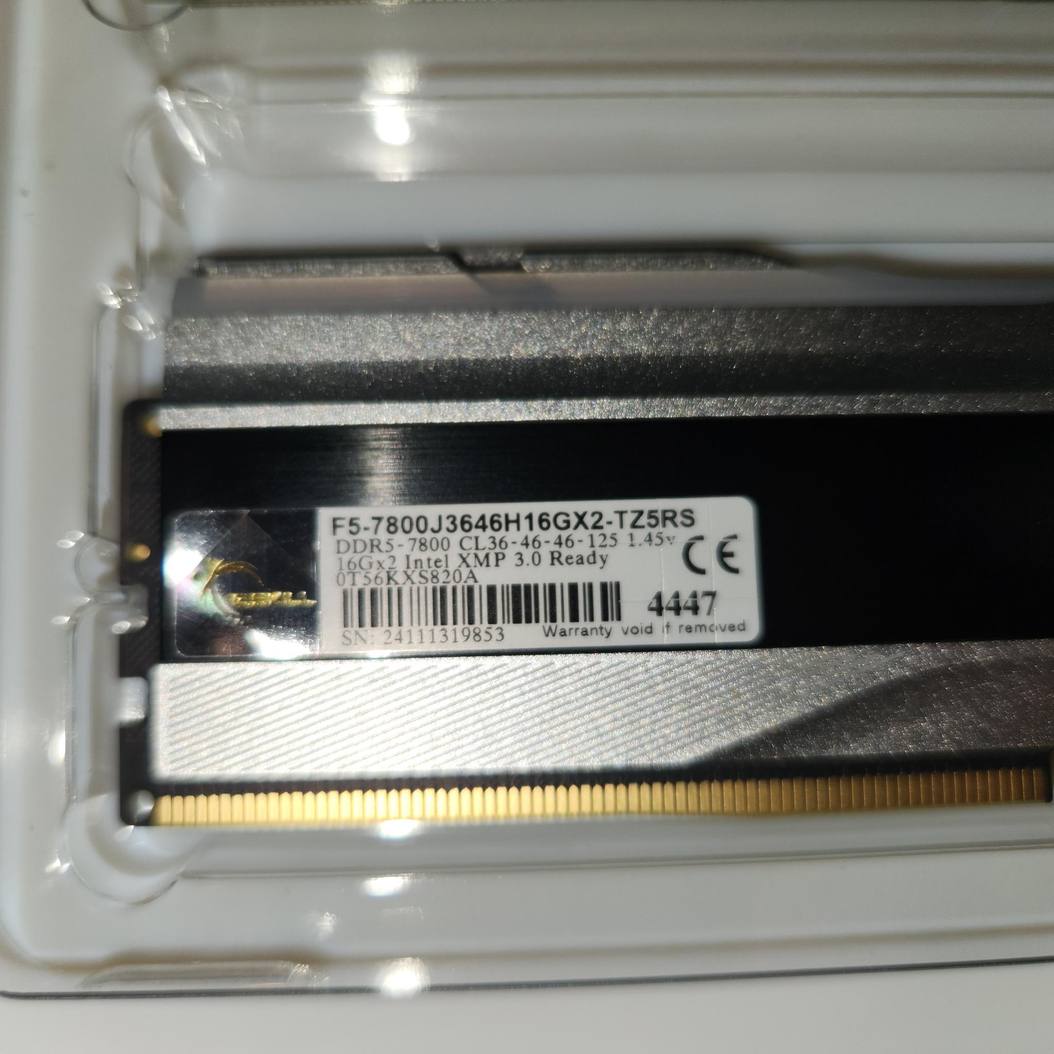 Trident Z5 RGB DDR5 7800mhz 32gb (2x16)