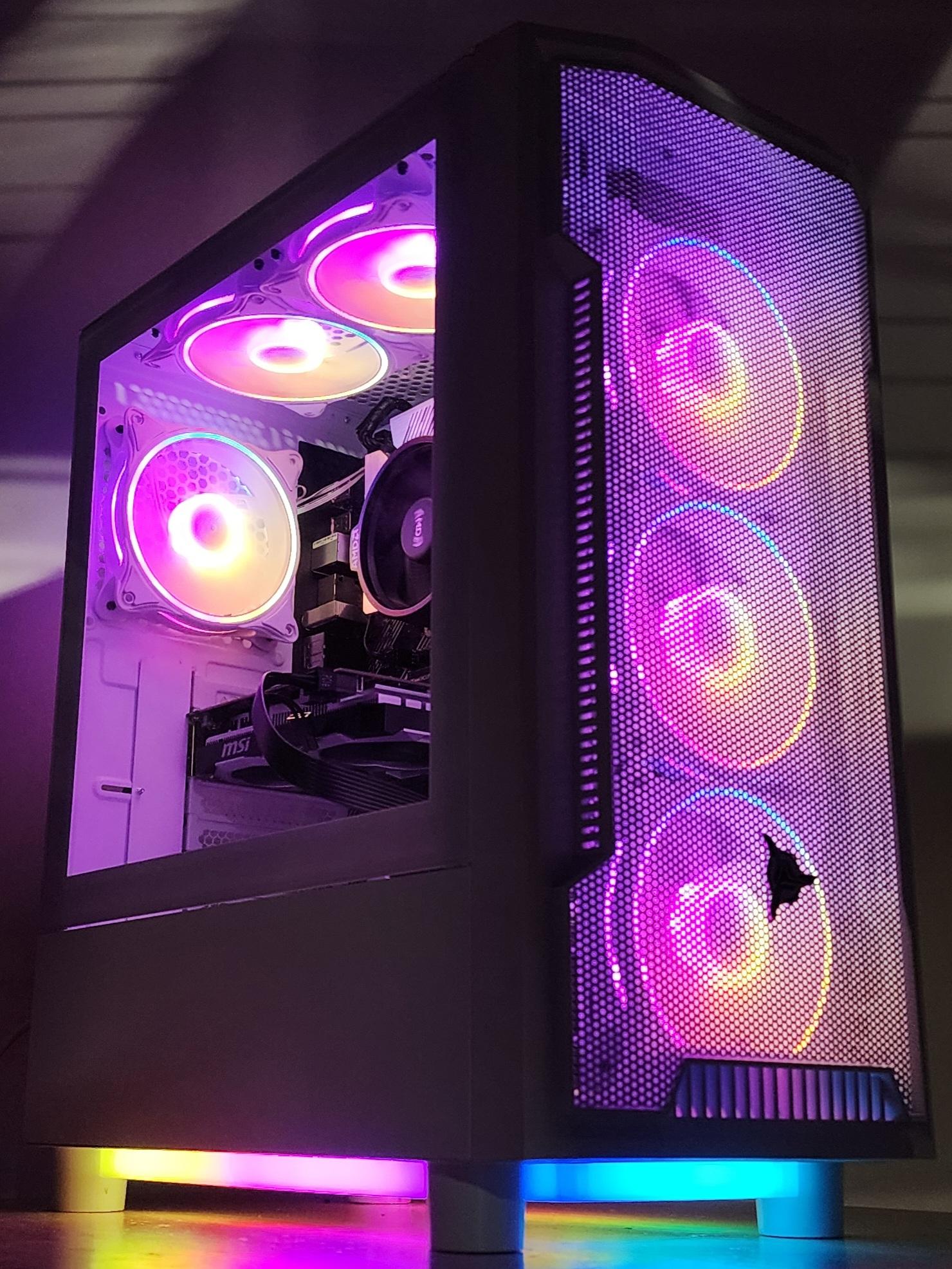Gaming PC Ryzen 5 5500 16GB RAM 512GB SSD+500GB HDD GTX 1650 4GB Win11 Computer