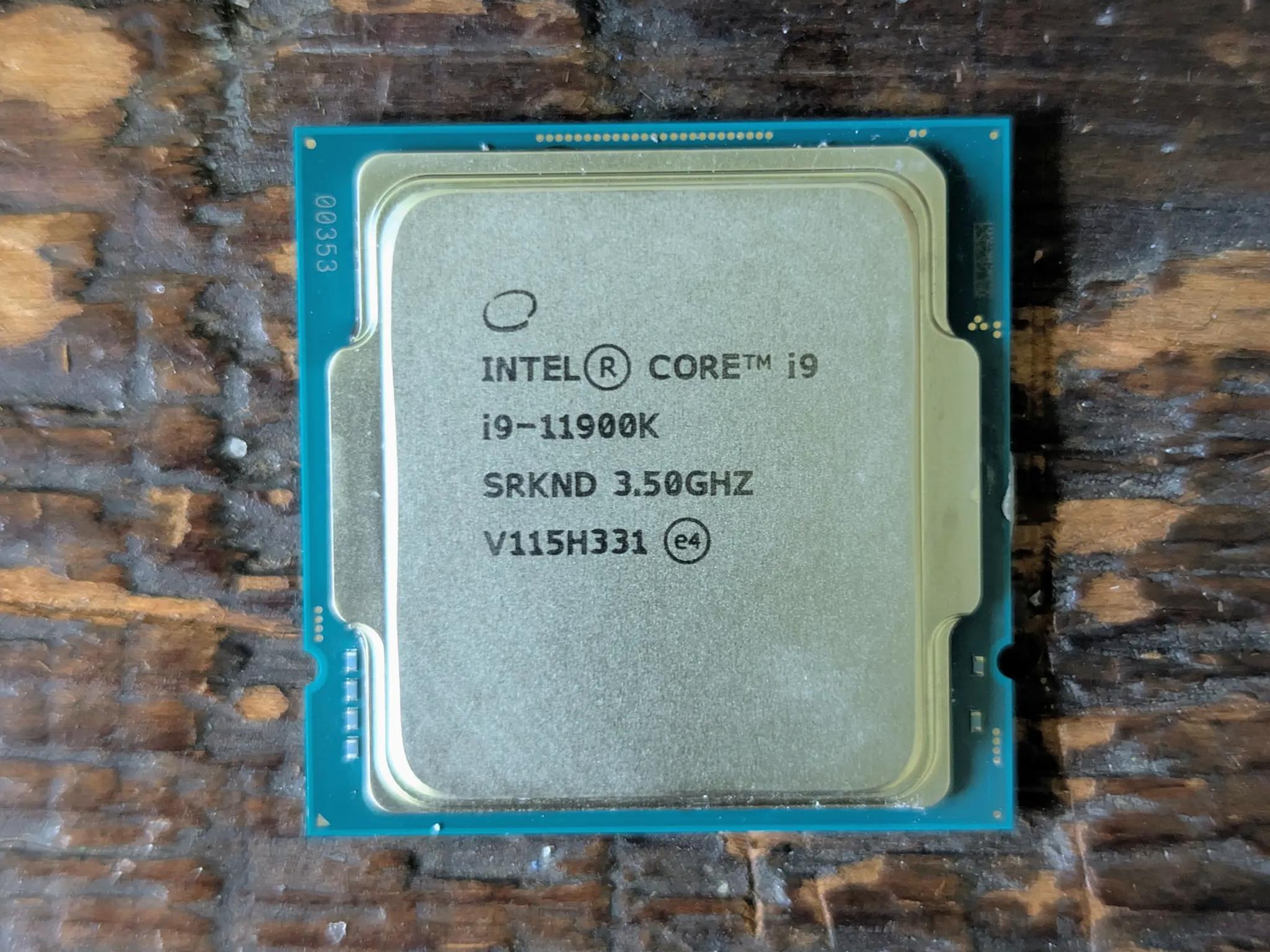 Intel Core I9-11900K Desktop CPU 3.5GHz, 8 Cores, LGA 1200, Unlocked