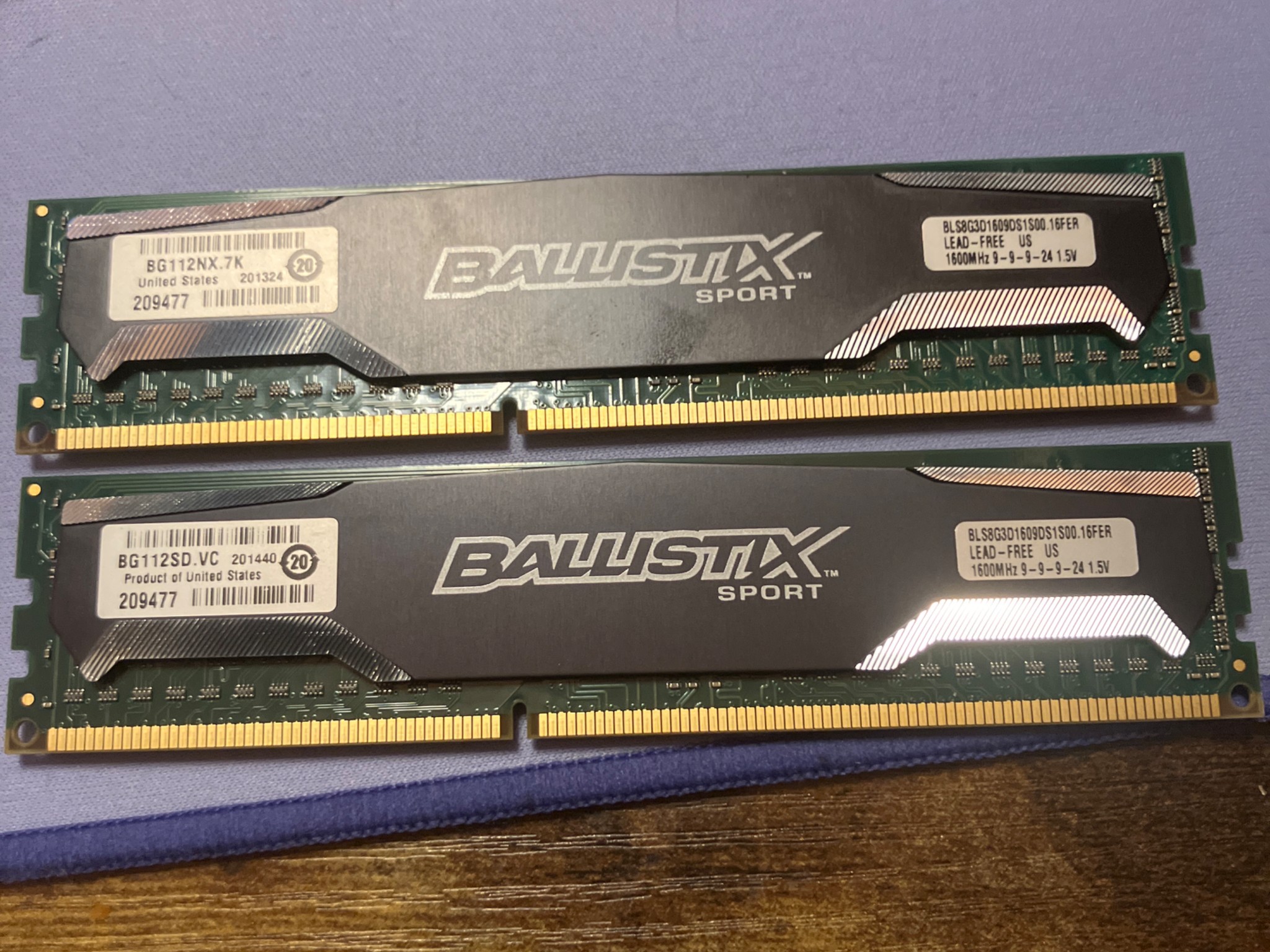 Ballistix ddr3 1600 ram