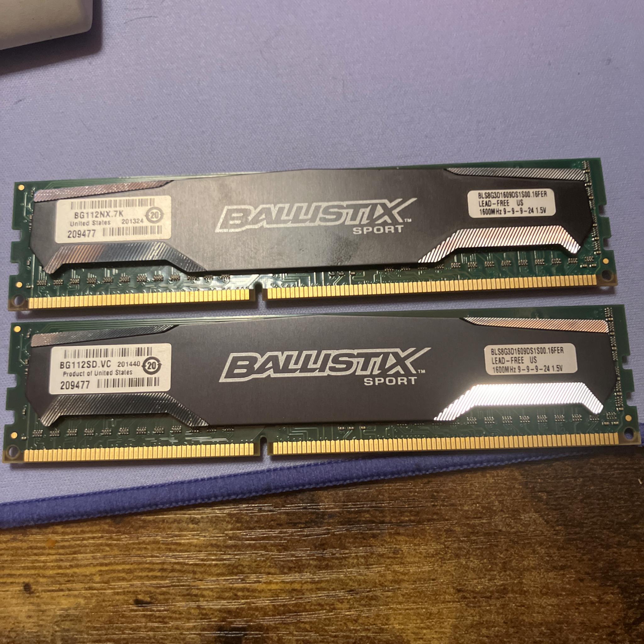 Ballistix ddr3 1600 ram