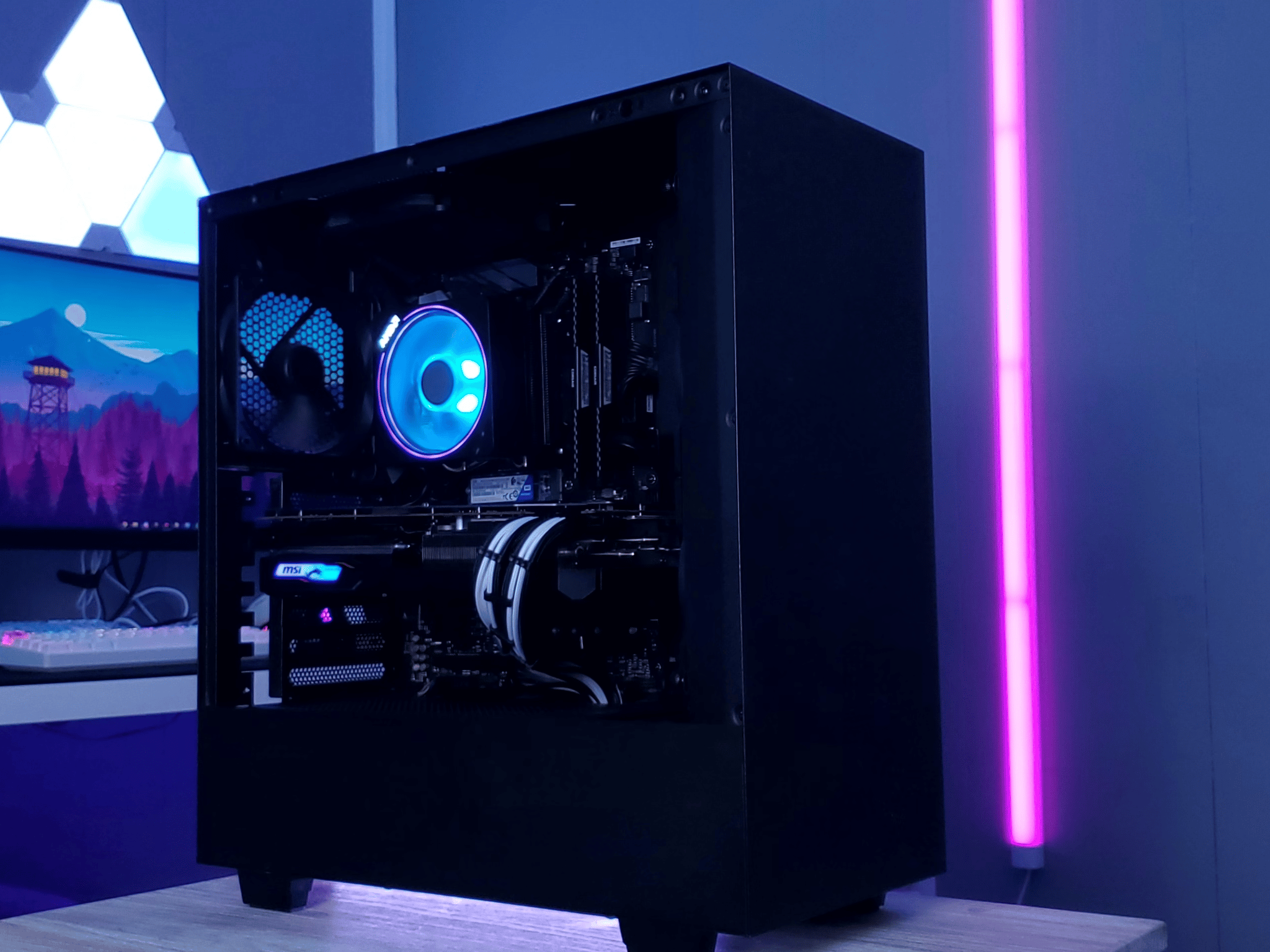 Azure | RTX 3060Ti - Ryzen 7 2700x Gaming and Streaming PC