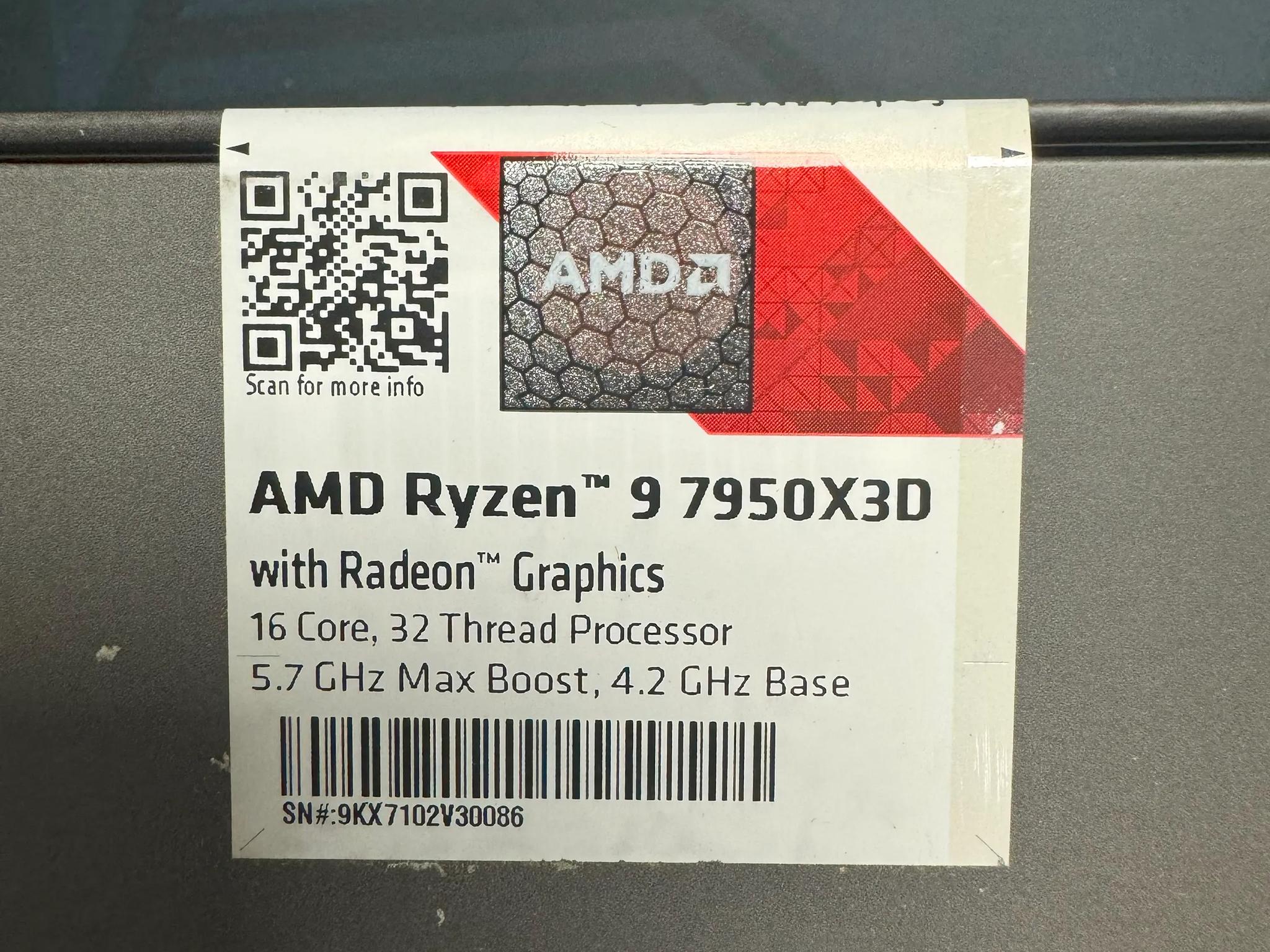 AMD Ryzen 9 7950X3D *New in Box*