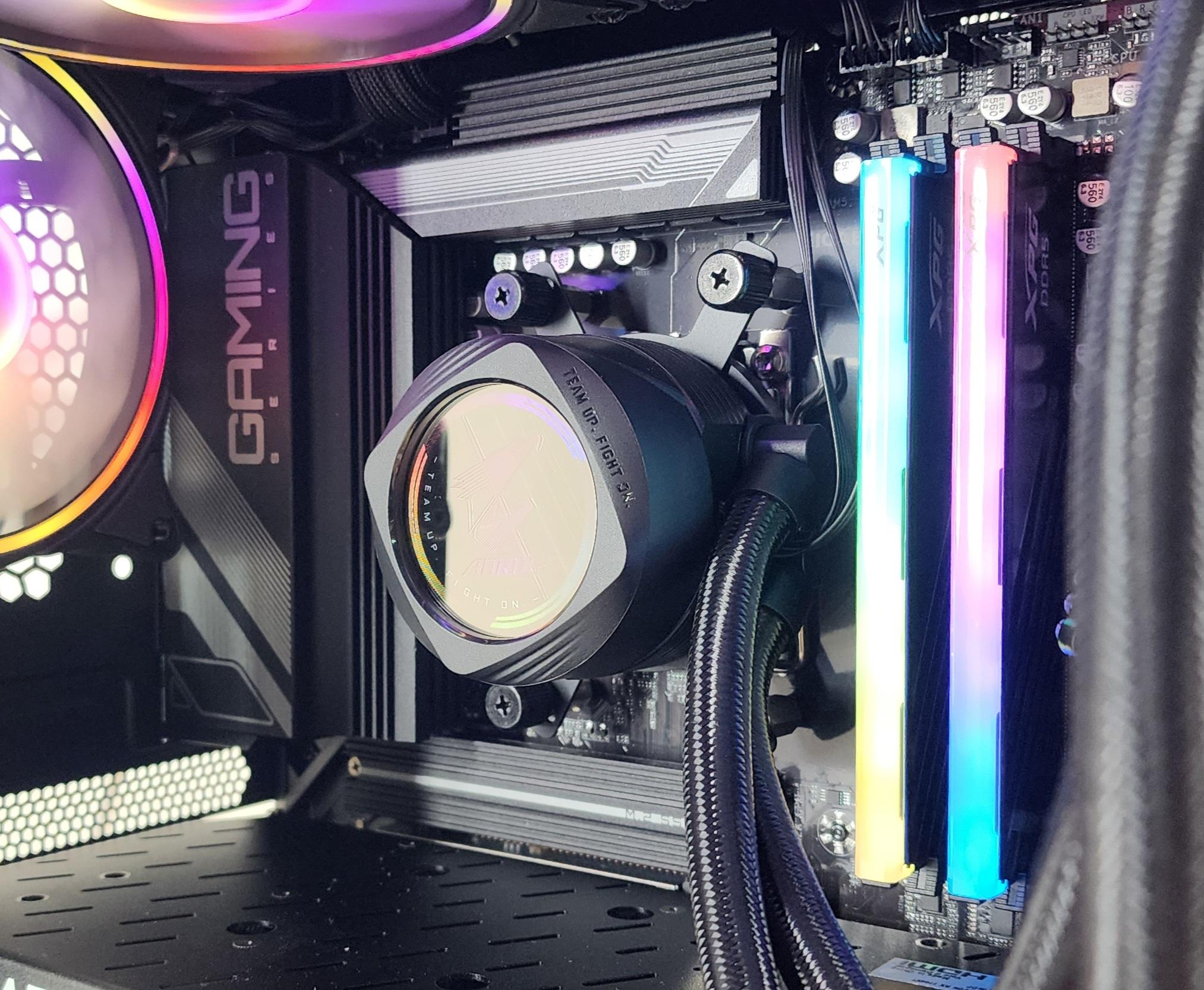 Gaming PC Ryzen 7 7700 32GB RAM 2TB SSD RX 7700 XT 12GB Windows 11 Computer