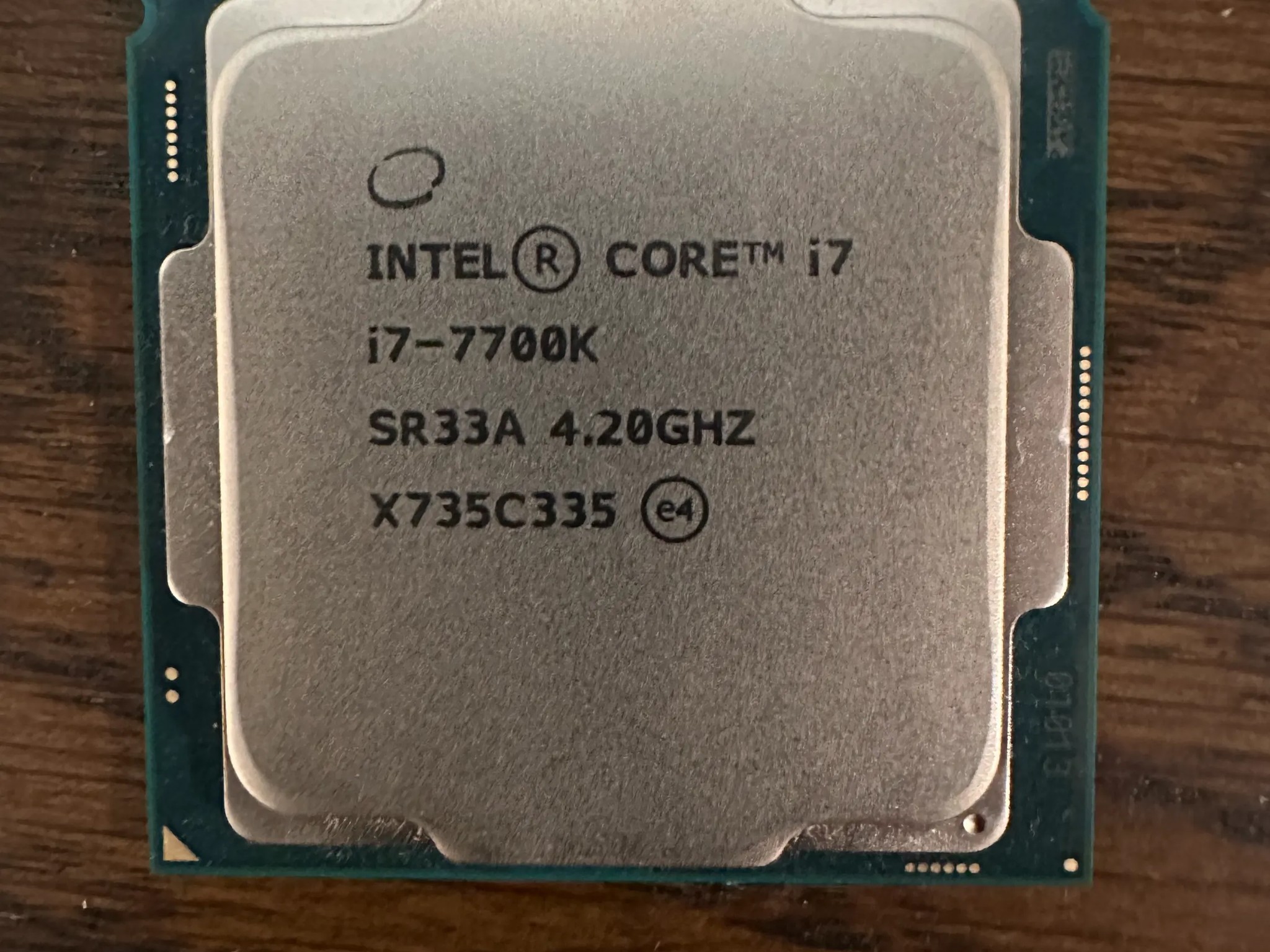 Intel i7-7700K CPU 4.2ghz