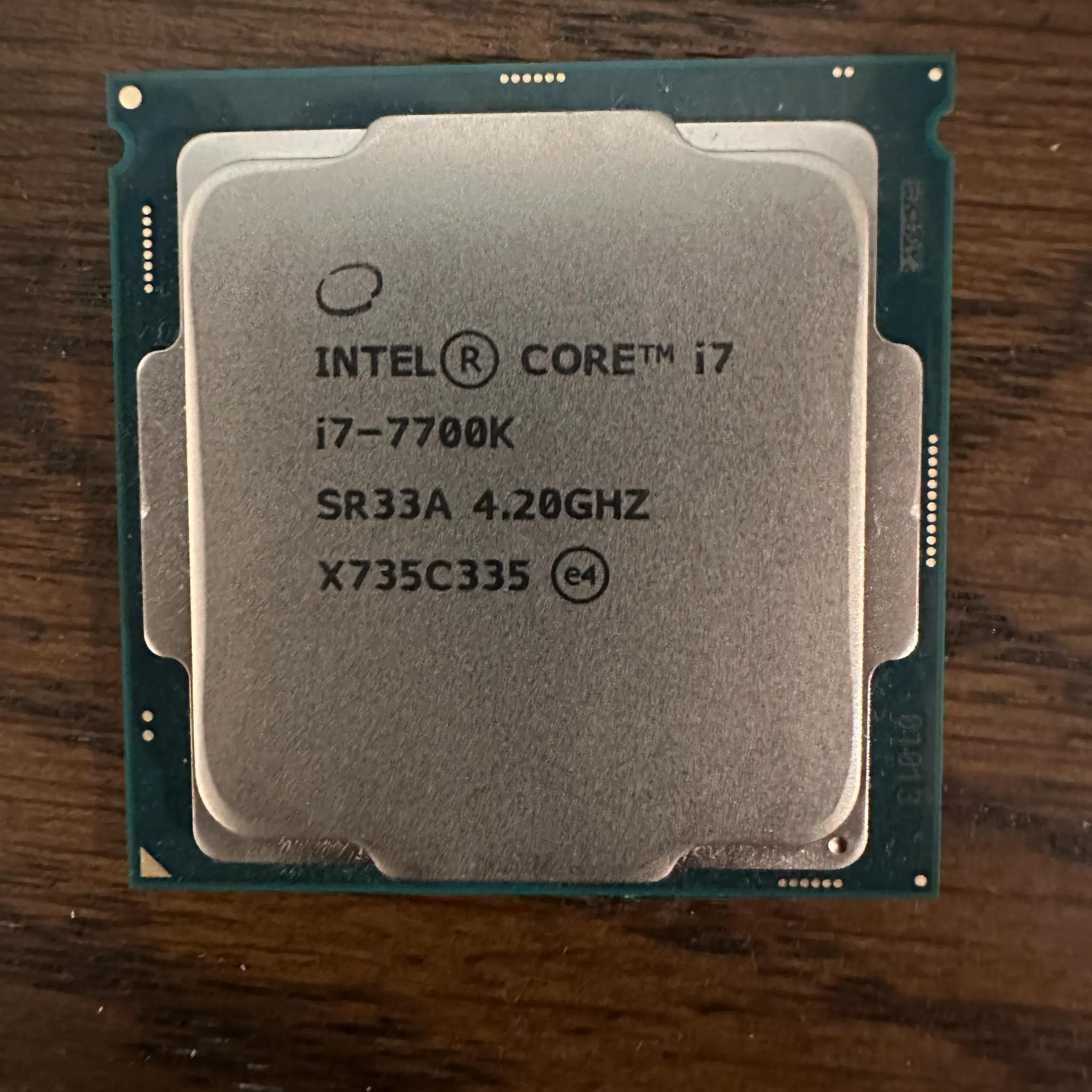 Intel i7-7700K CPU 4.2ghz