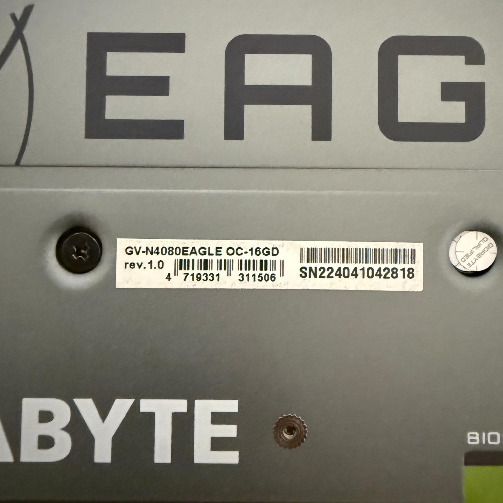 GeForce RTX 4080 Gigabyte Eagle OC 16GB