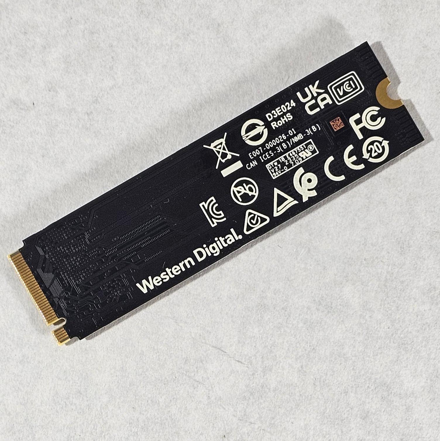 1TB NVMe M.2 SSD WD Black SN770