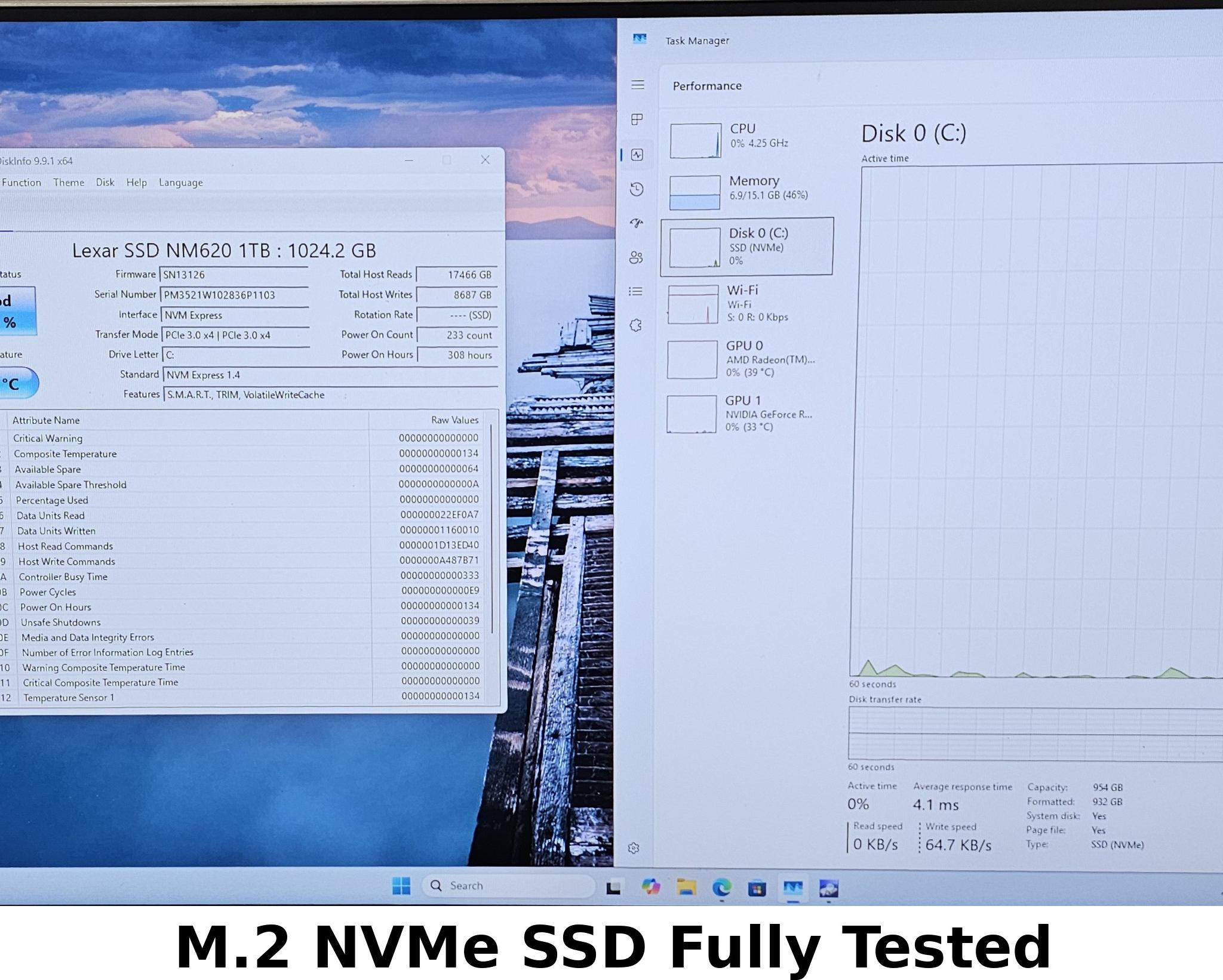 1TB NVMe M.2 SSD Lexar NM620