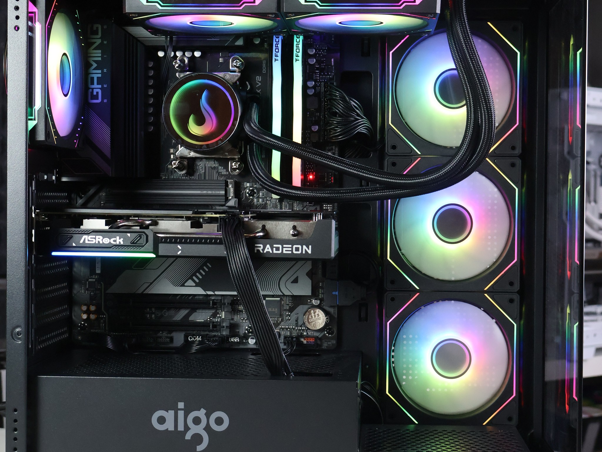 ⚫ Ryzen 7 7700/RX 9060XT 16GB Gaming/Streaming PC ⚫