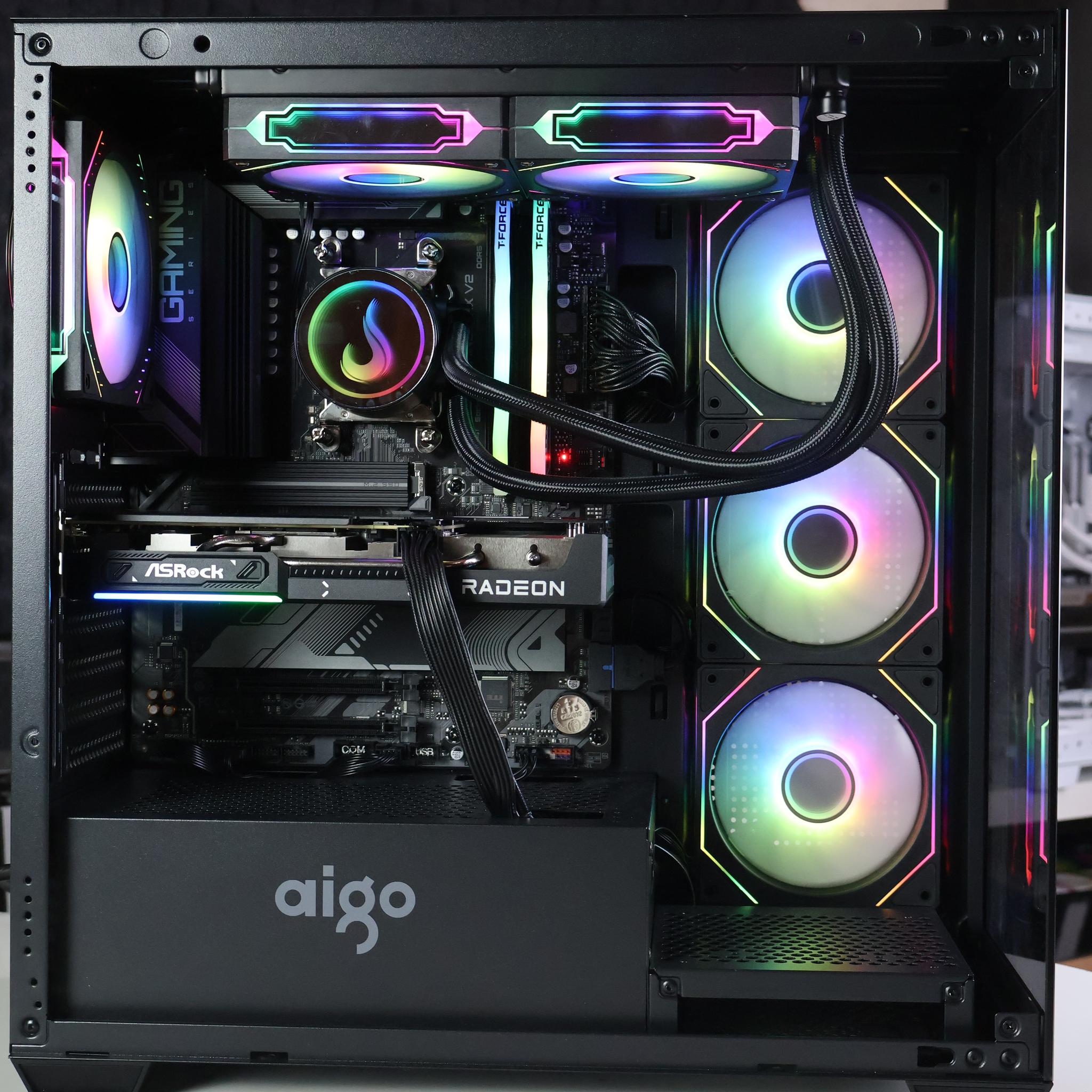 ⚫ Ryzen 7 7700/RX 9060XT 16GB Gaming/Streaming PC ⚫