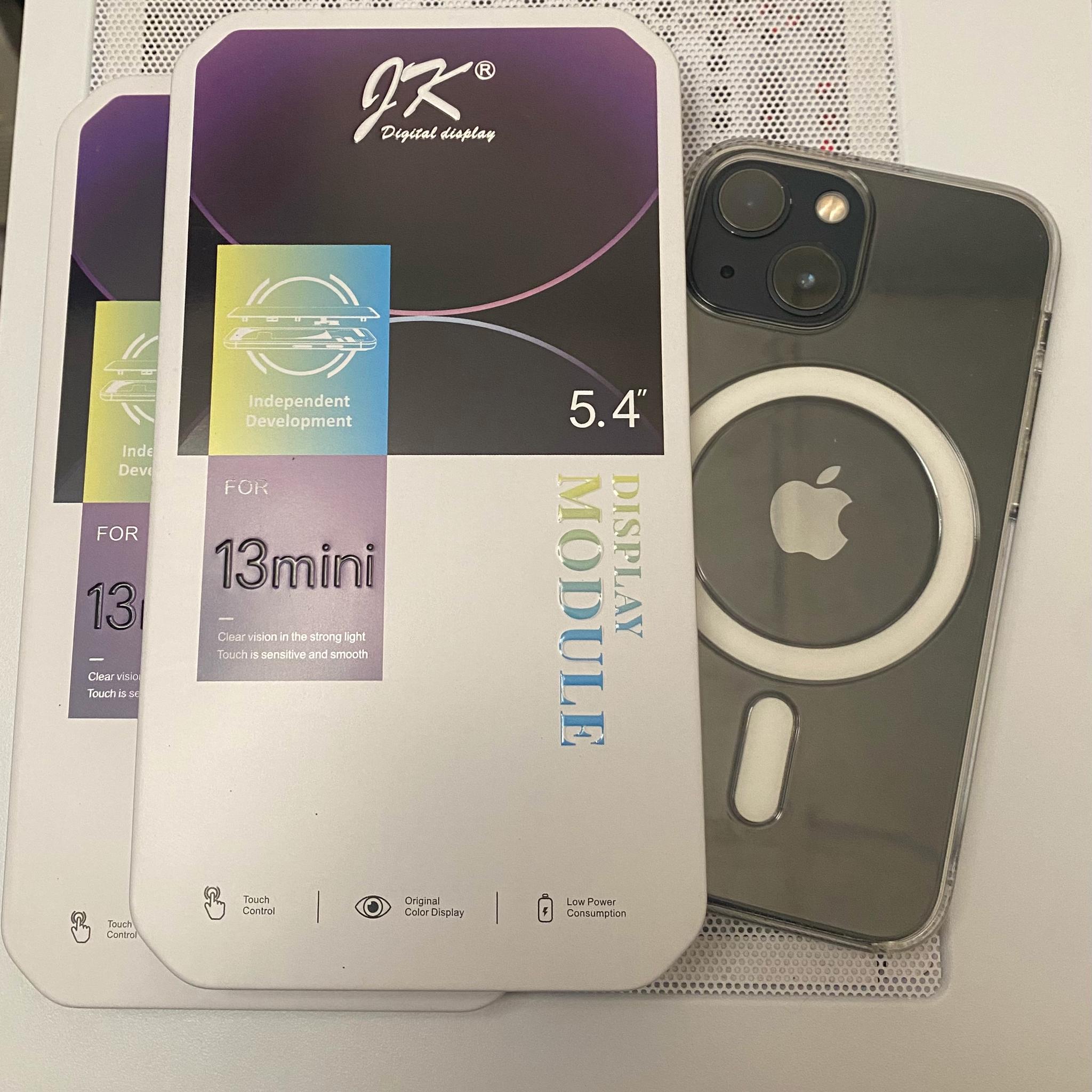 iPhone 13 mini w/ New Replacement Battery & LCD Display - 128GB - Midnight