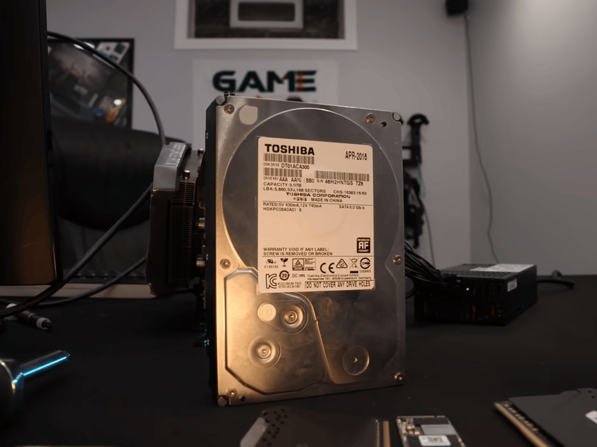 3TB Toshiba 7,200RPM Internal 3.5" Hard Drive