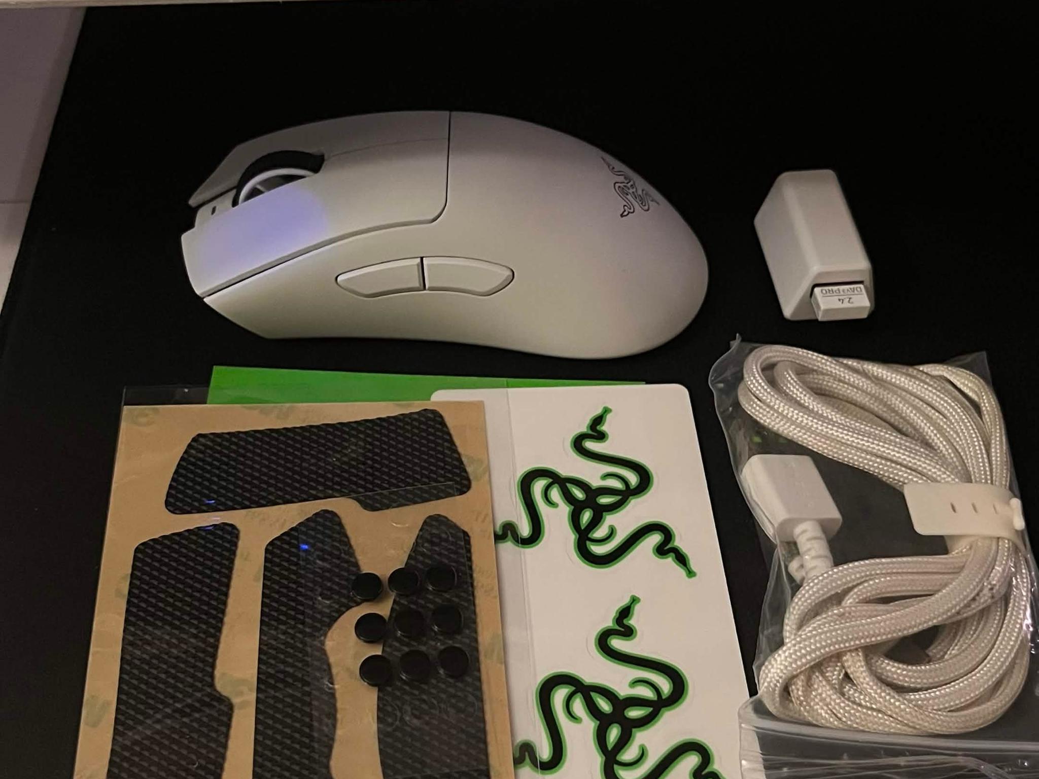 Razer DeathAdder V3 Pro Wireless Gaming Mouse - White