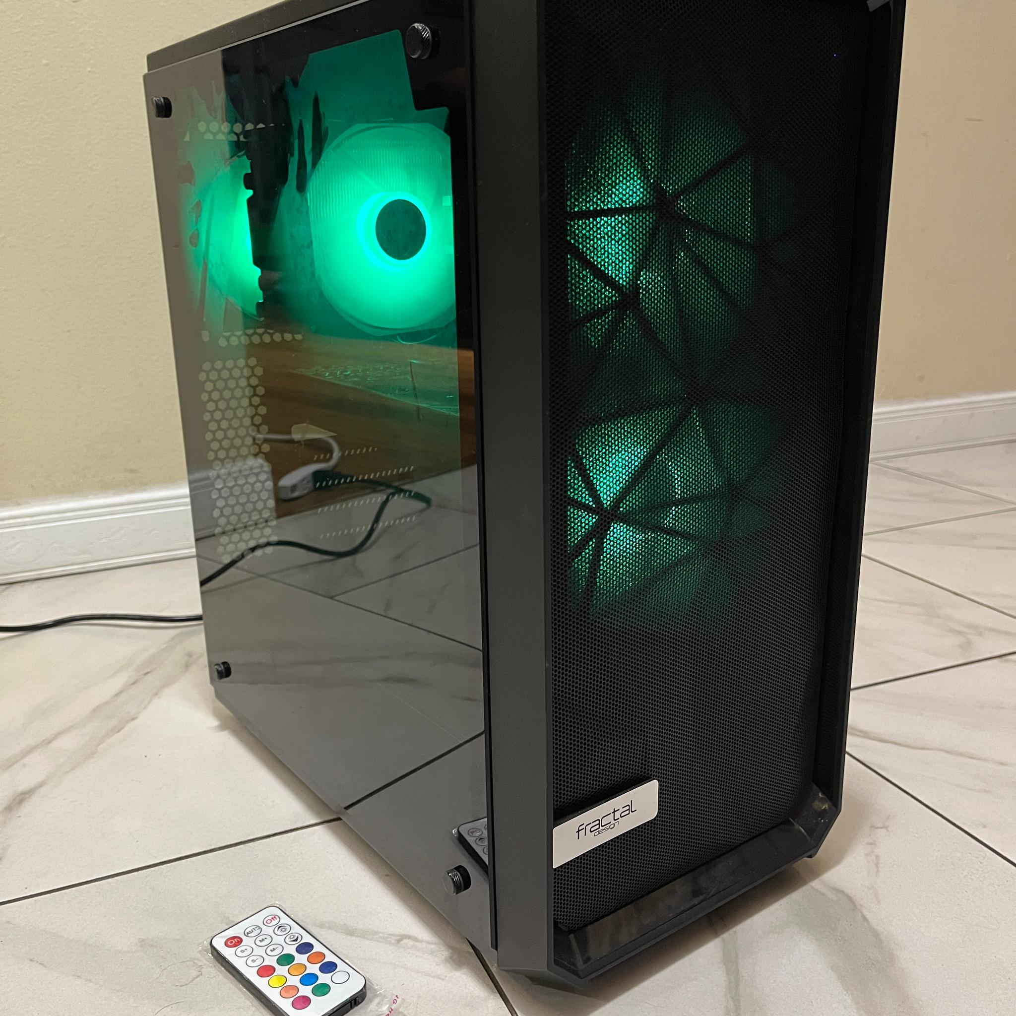 🟠🔥RTX 3070, Intel i5-9400, 16GB RAM, 500GB SSD, High Performance RGB Gaming PC w/ Wi-Fi & Remote 🖥️🔵