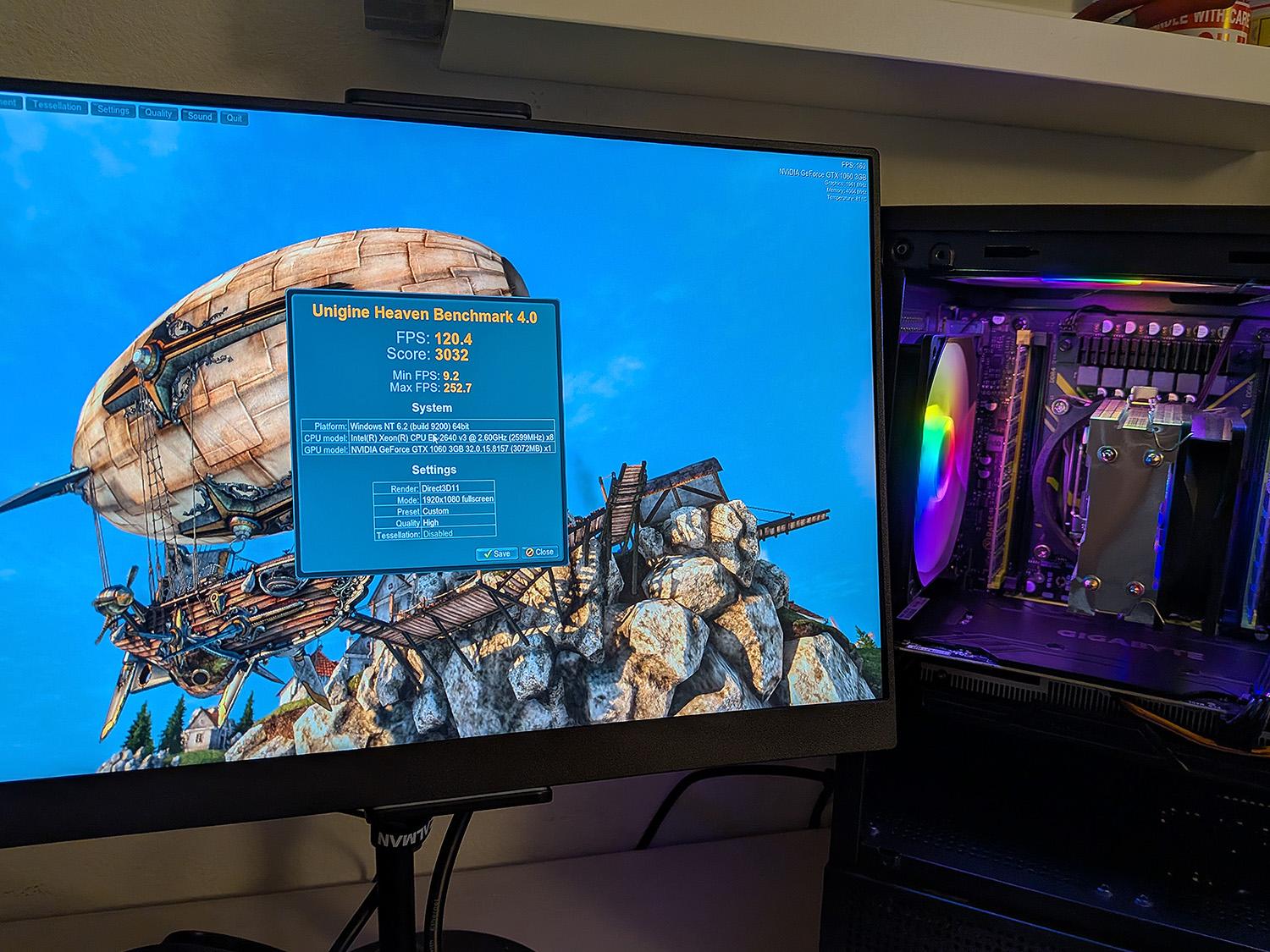 Gaming PC Flash Sale! GeForce GTX 1060, Xeon i7 8-Core CPU, 16GB RAM, 256GB M.2, WIN 11 Pro, WIFI