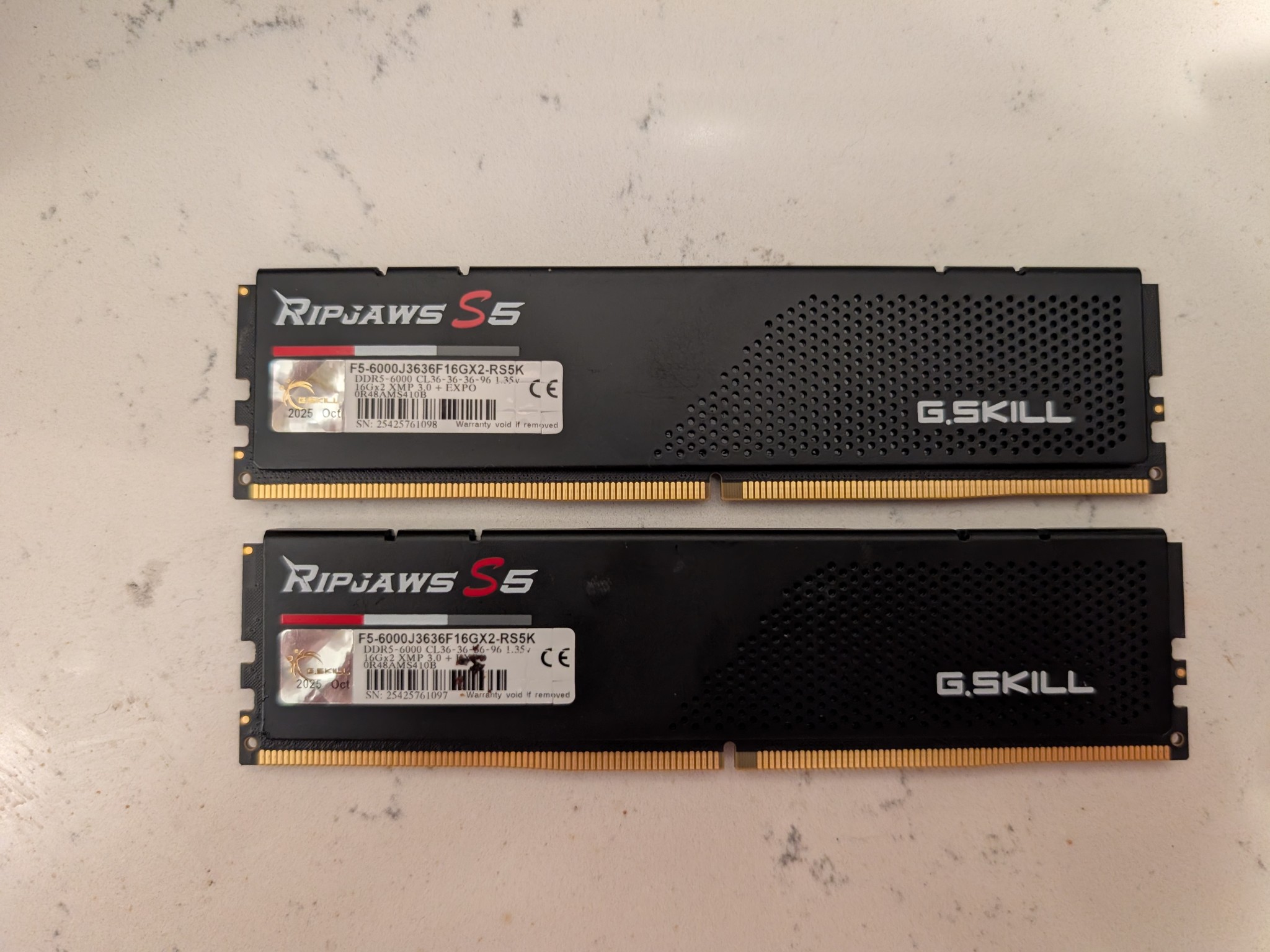 G.Skill Ripjaws S5 32GB 6000 (2x16GB)