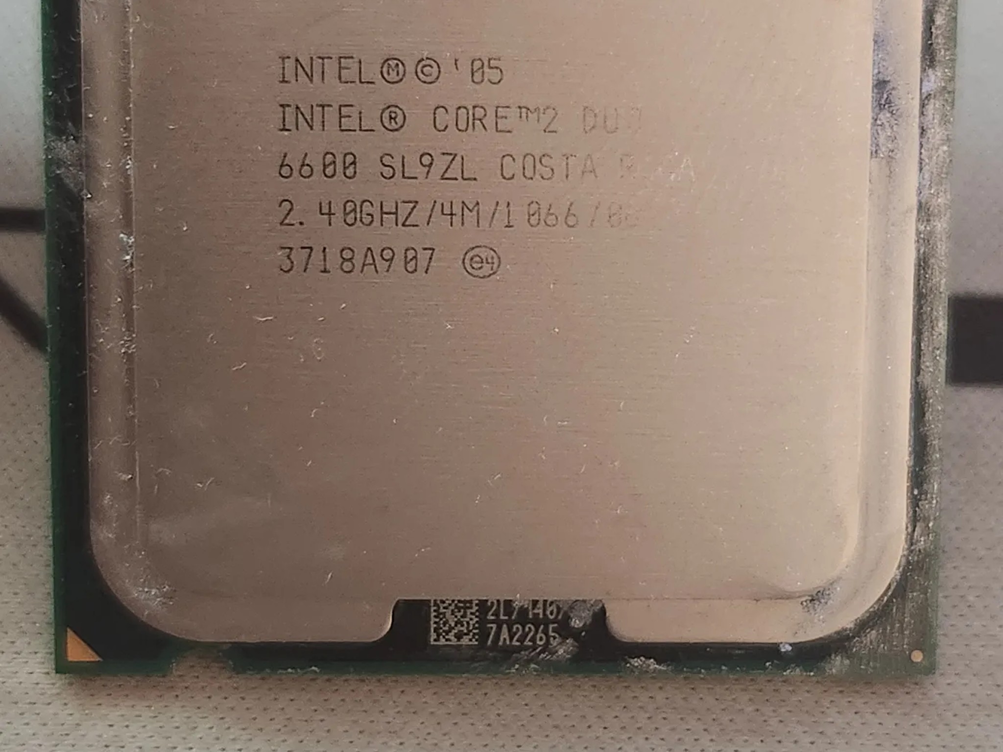 Intel Core 2 duo 6600