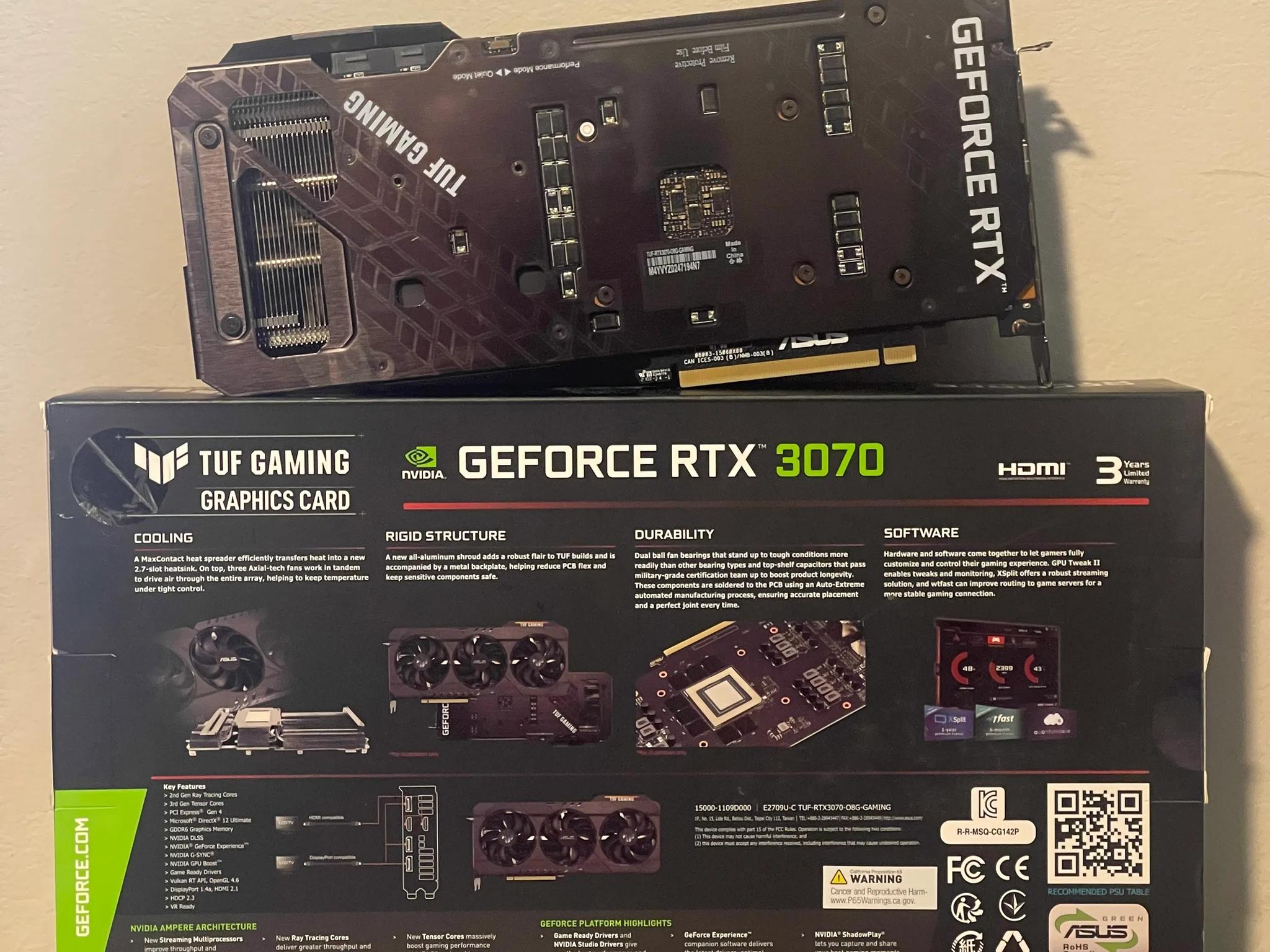 ASUS TUF Gaming GeForce RTX™ 3070 8G