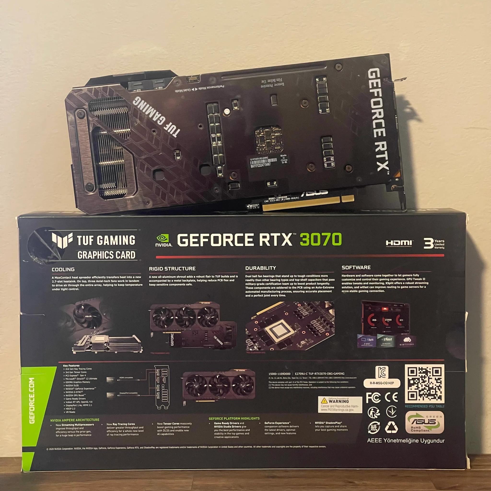 ASUS TUF Gaming GeForce RTX™ 3070 8G