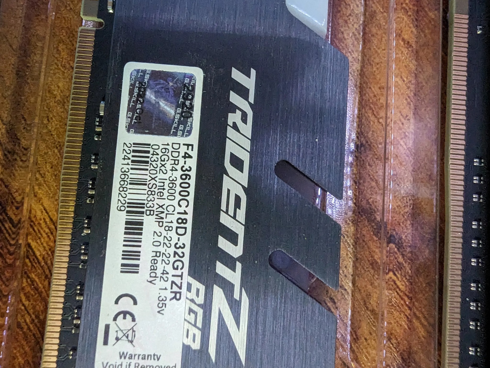 Trident Z G.Skill 3600Mhz 2x16GB (32GB total)