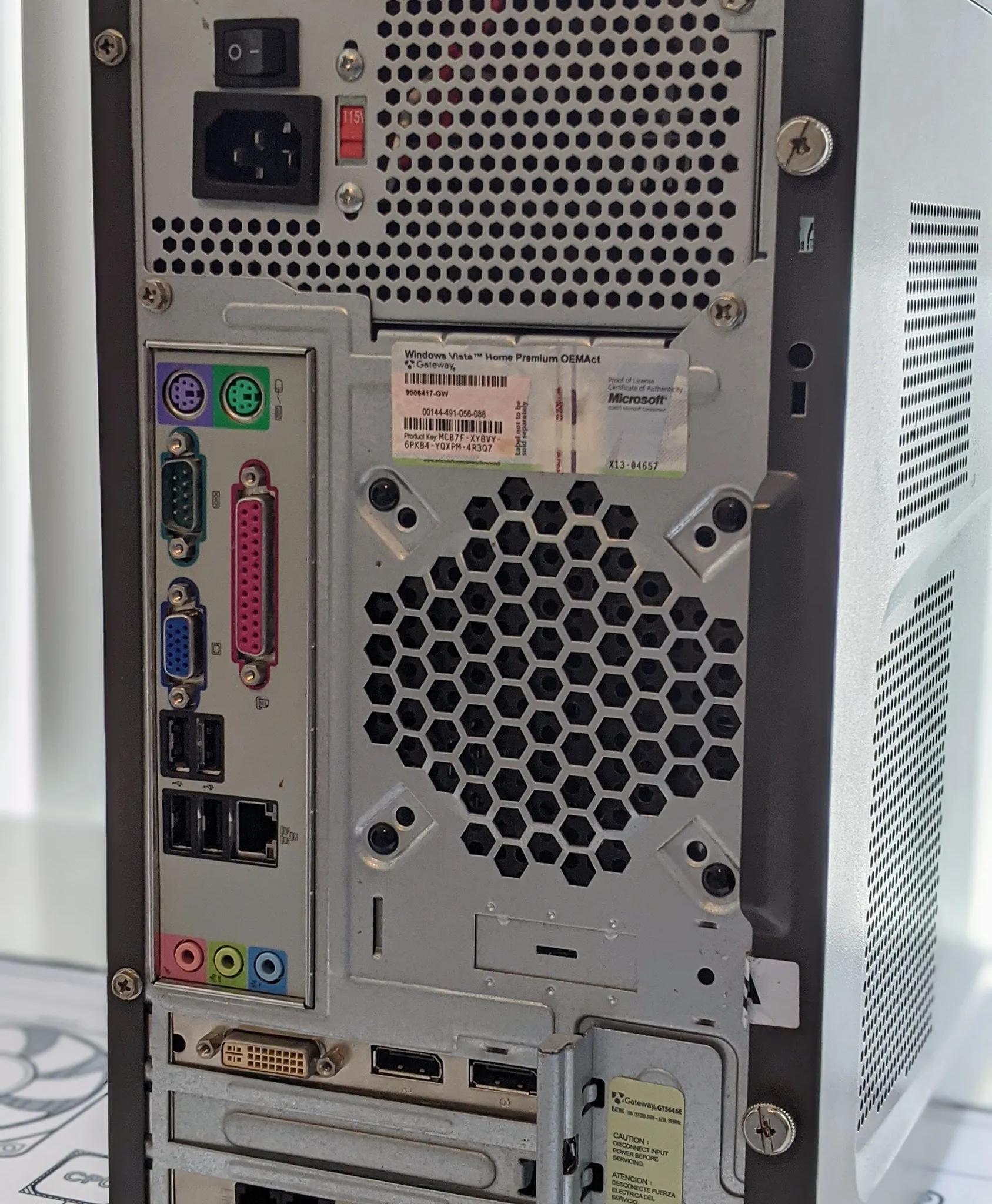 Gateway MT GT5408 Mid-Tower mATX Retro OEM Aluminum PC Case ONLY