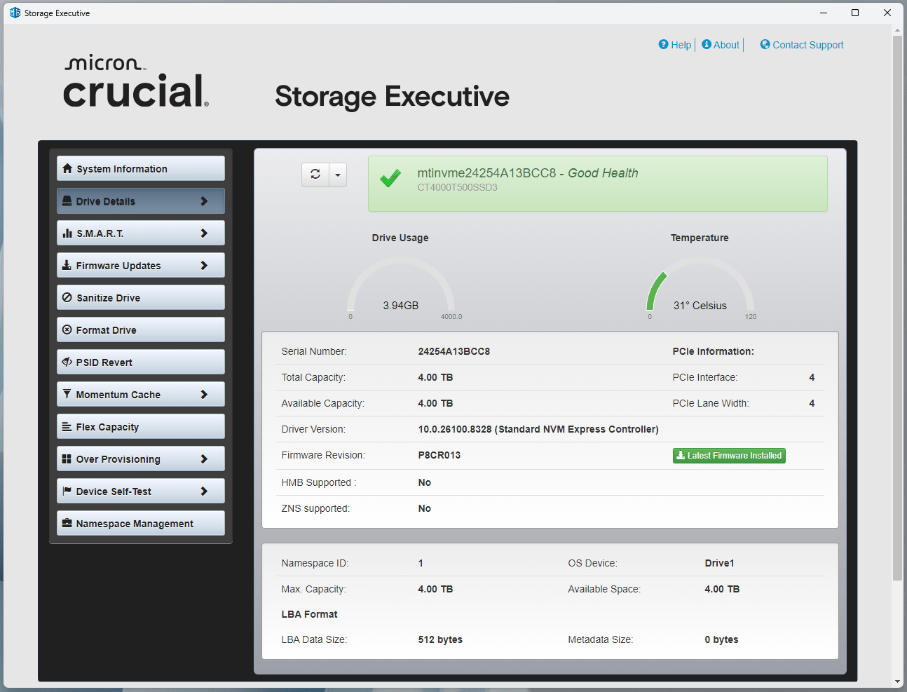 Crucial T500 M.2 2280 4TB (SSD)