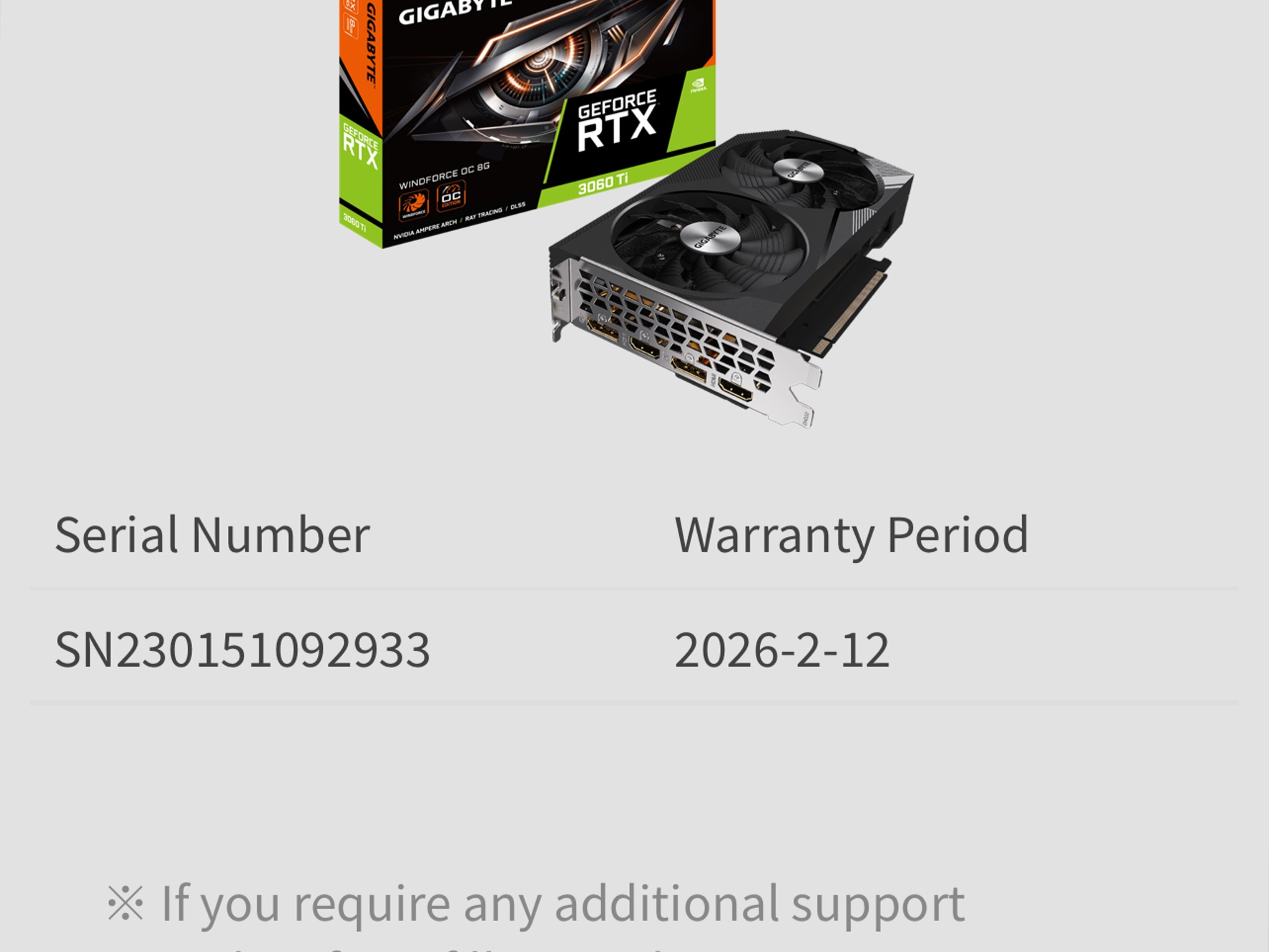 GIGABYTE GeForce RTX 3060 Ti WINDFORCE OC 8G LHR Gaming Graphics Card, GDDR6