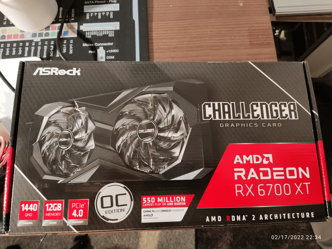 ASRock Challenger RX 6700 XT Graphics Card