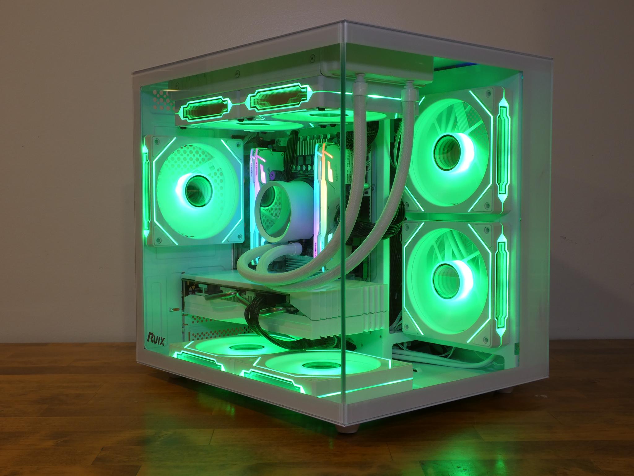 Custom All White Gaming PC | RX 580 8GB | Xeon 12-Core | 32GB RAM | 1TB NVMe SSD | RGB