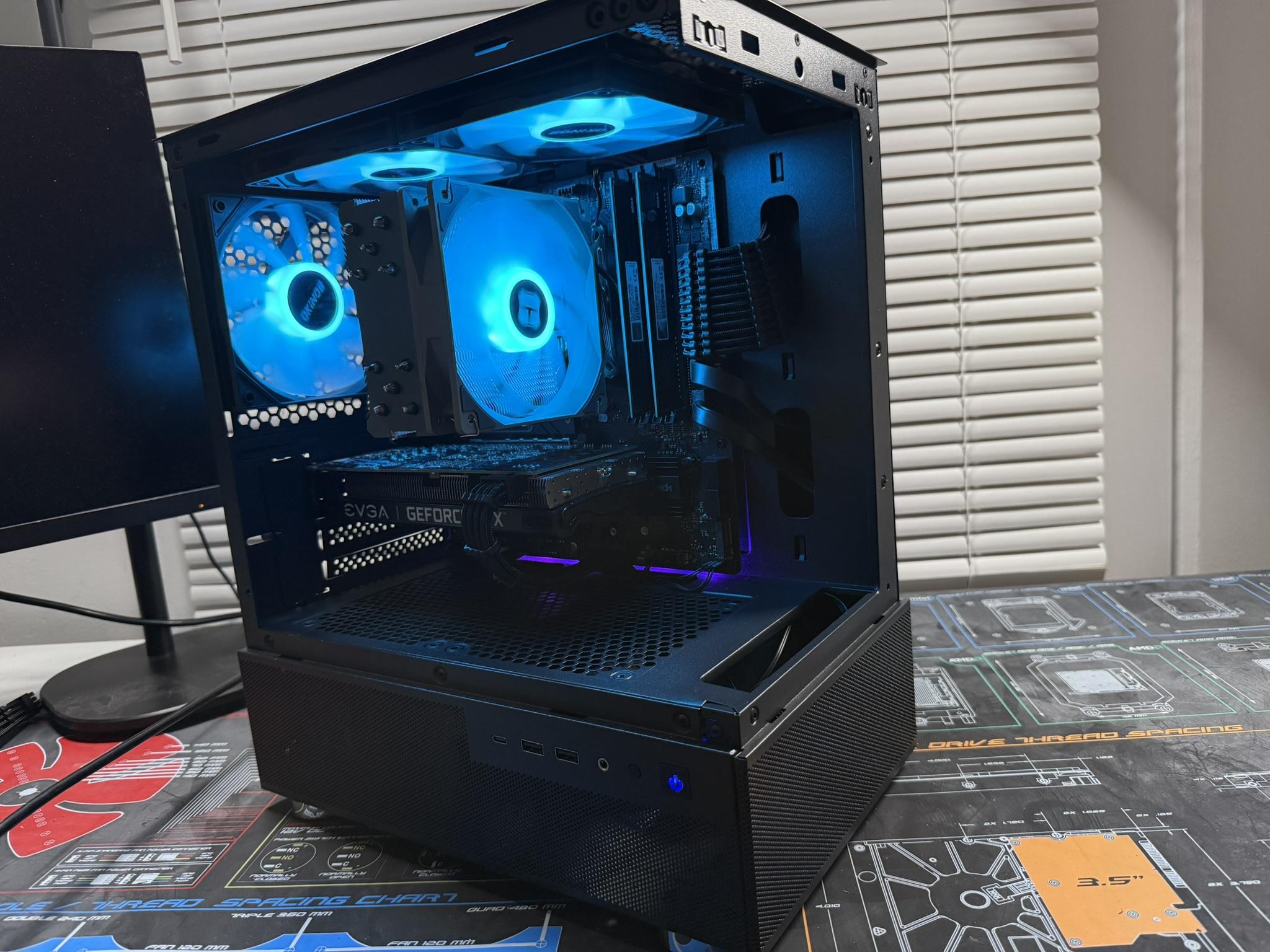 ♚Black Gaming PC | RYZEN 5 3600 | RTX 3060 12gb | 16GB RAM | 1TB M.2♚