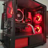 Red, White and Black E-Sports Machine! Ryzen 5*, GTX 1060 6GB, 16GB, 1TB Total Storage, Wi-Fi + BT