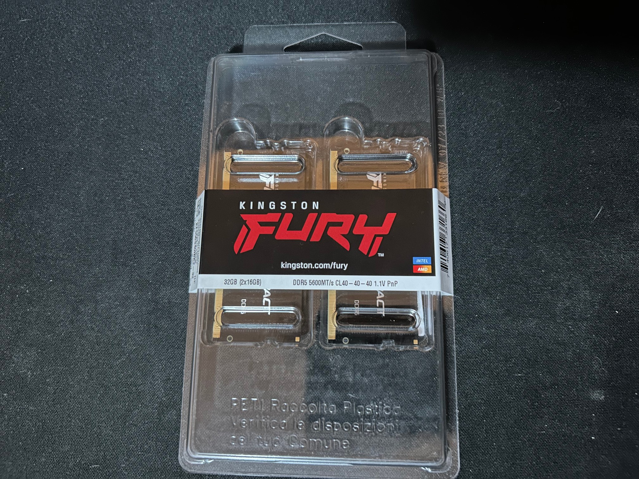 Kingston Fury DDR5 Laptop memory 32gb 16x2 5600mt