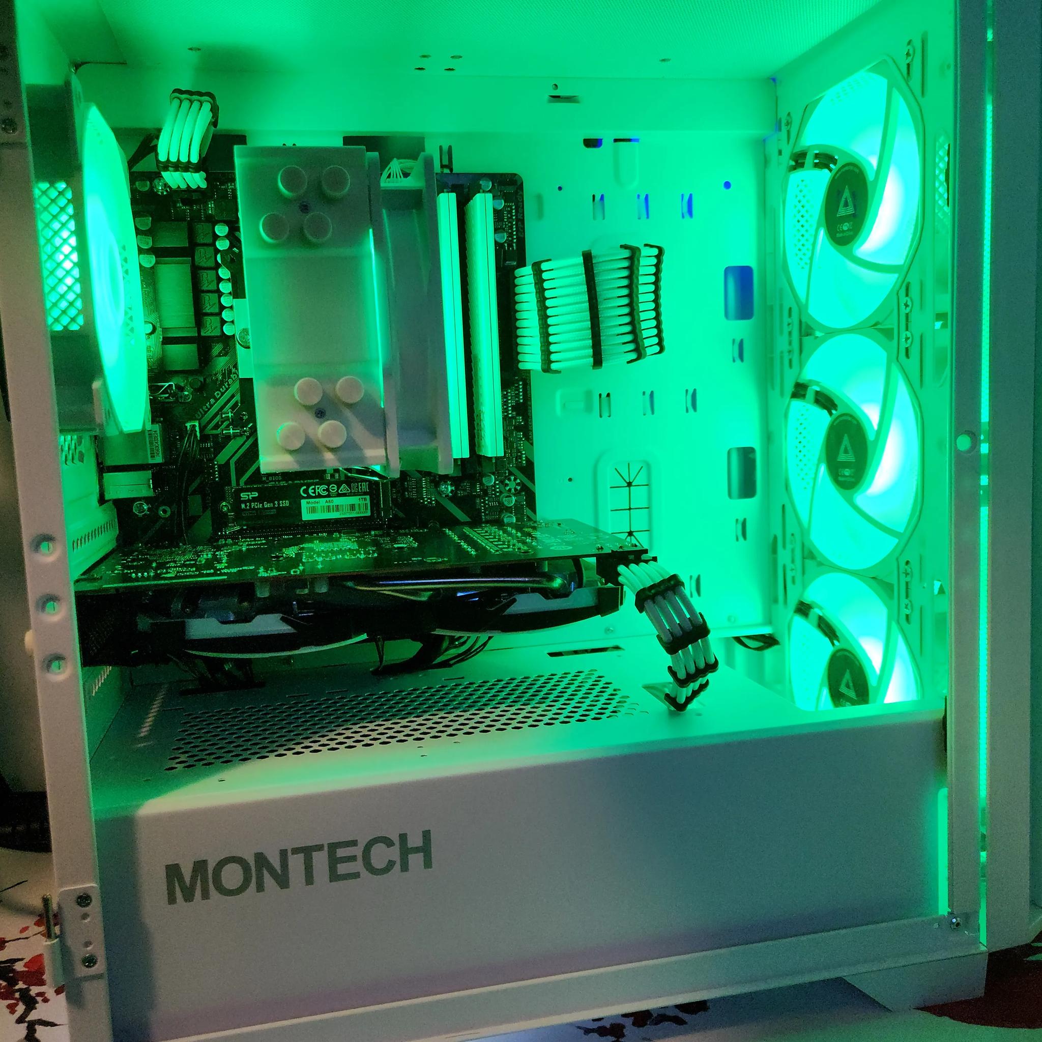 PRICE DROP!! Frosty Gaming Rig Ryzen 5/ 16GB / 1TB / RX 6600 8GB