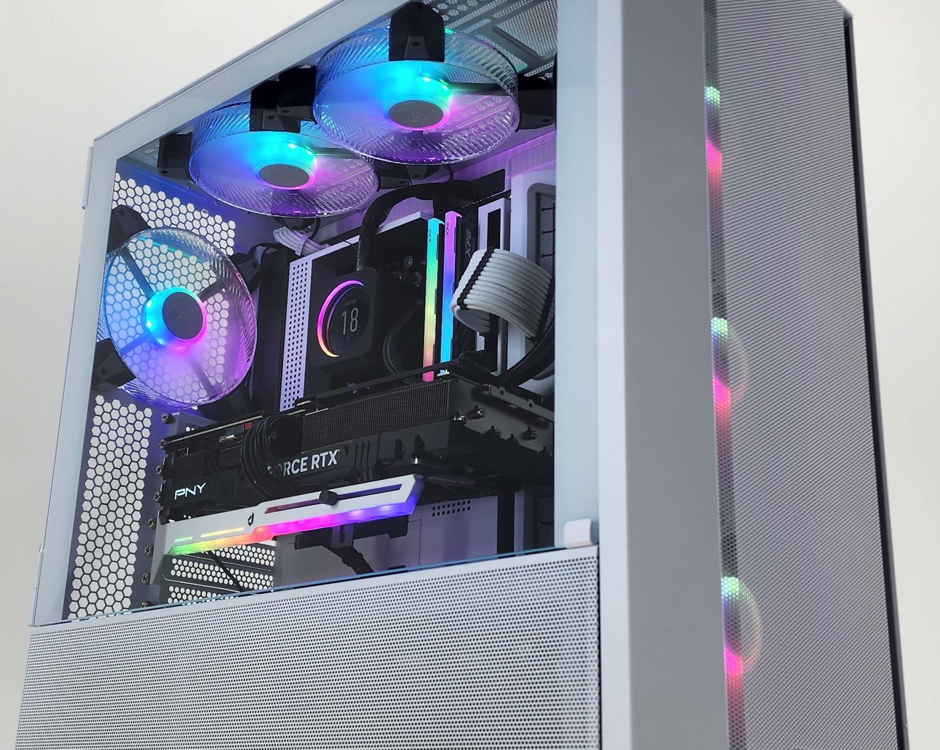 Gaming PC Ryzen 7 7700 32GB RAM 1TB SSD RTX 4070 Ti 12GB Windows 11 Computer