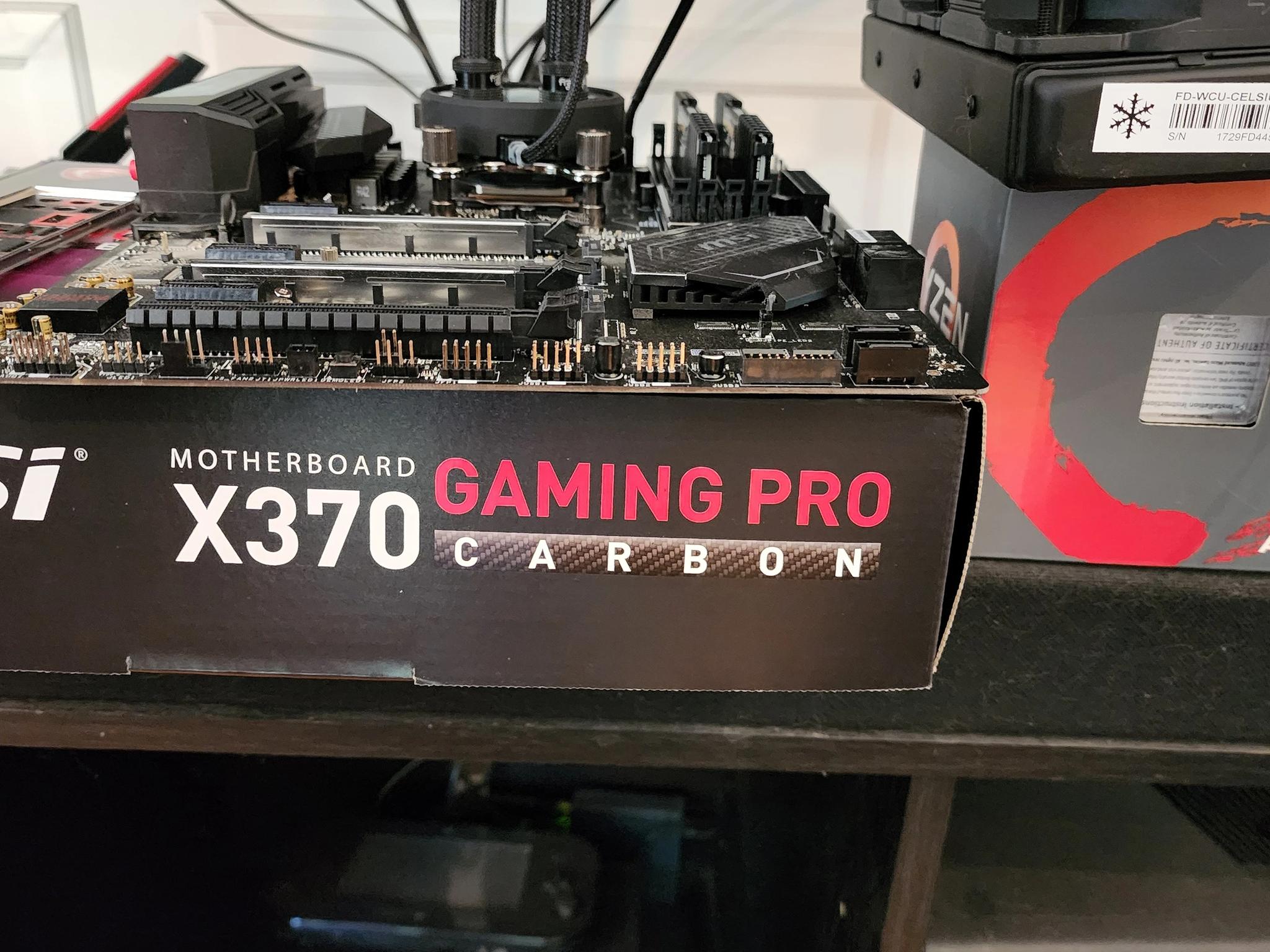 MSI x370 Gaming Pro Carbon With CPU and CPU AIO